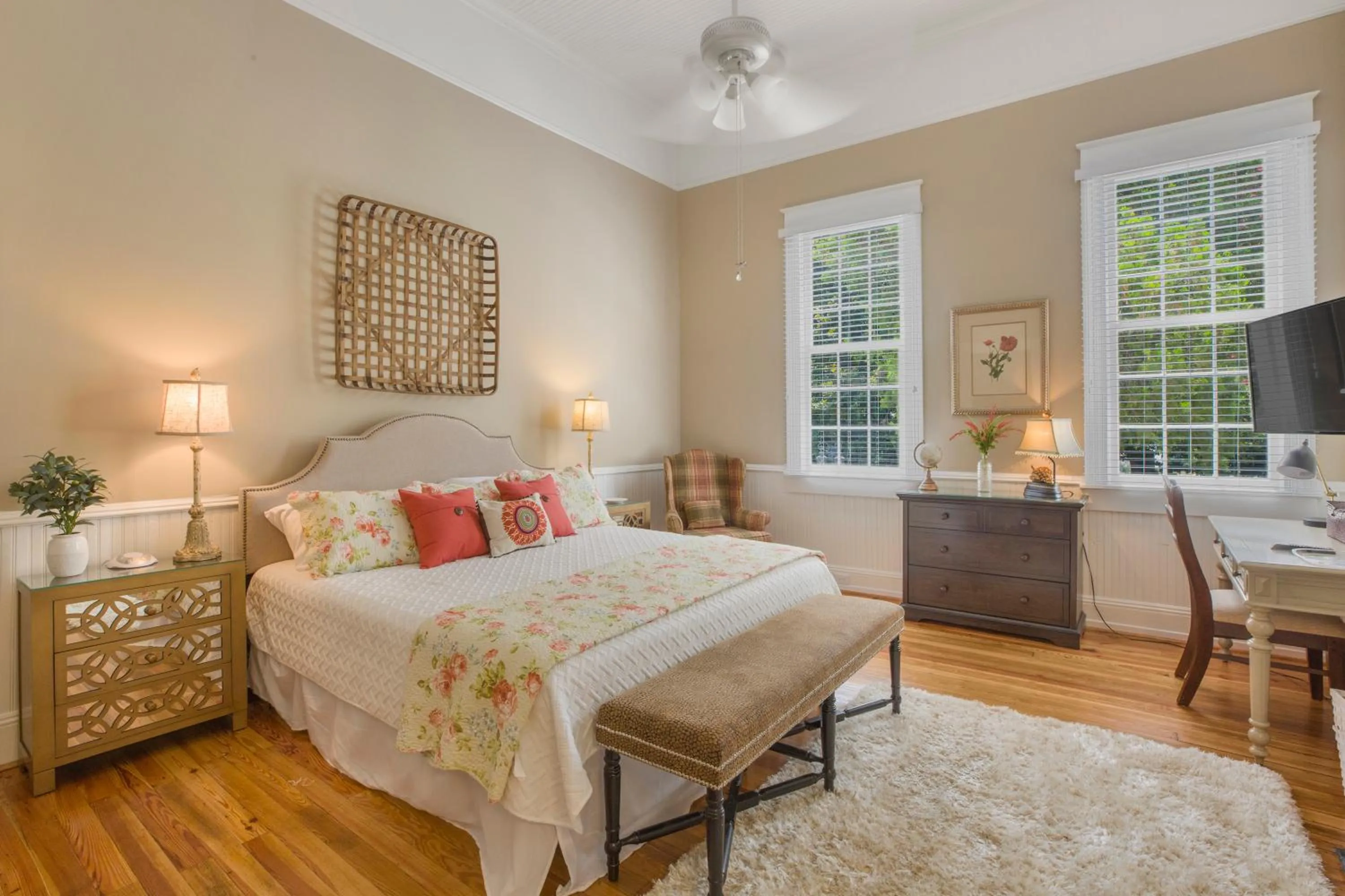 Bed in Liberty Hall Bed and Breakfast