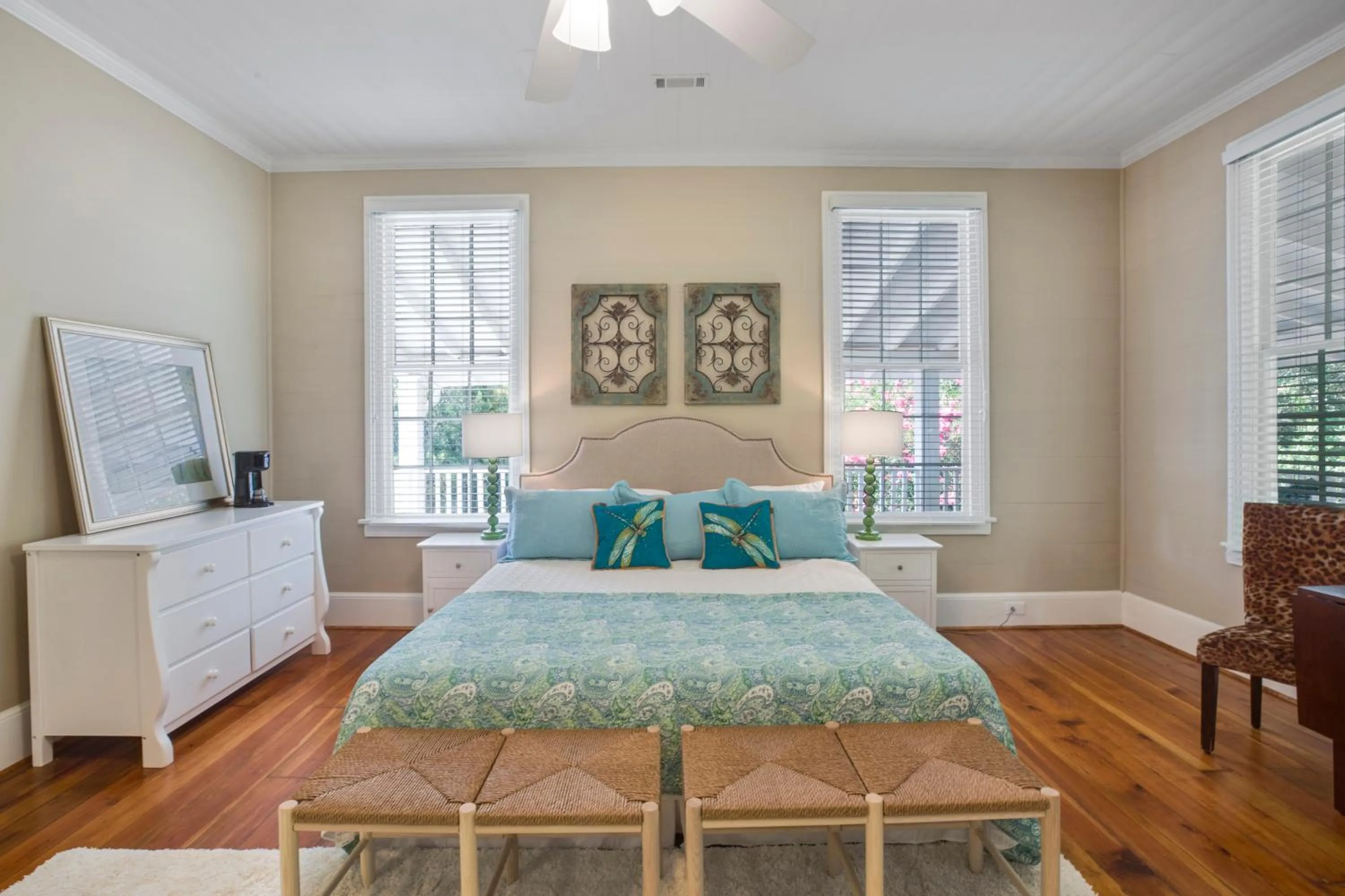 Bed in Liberty Hall Bed and Breakfast