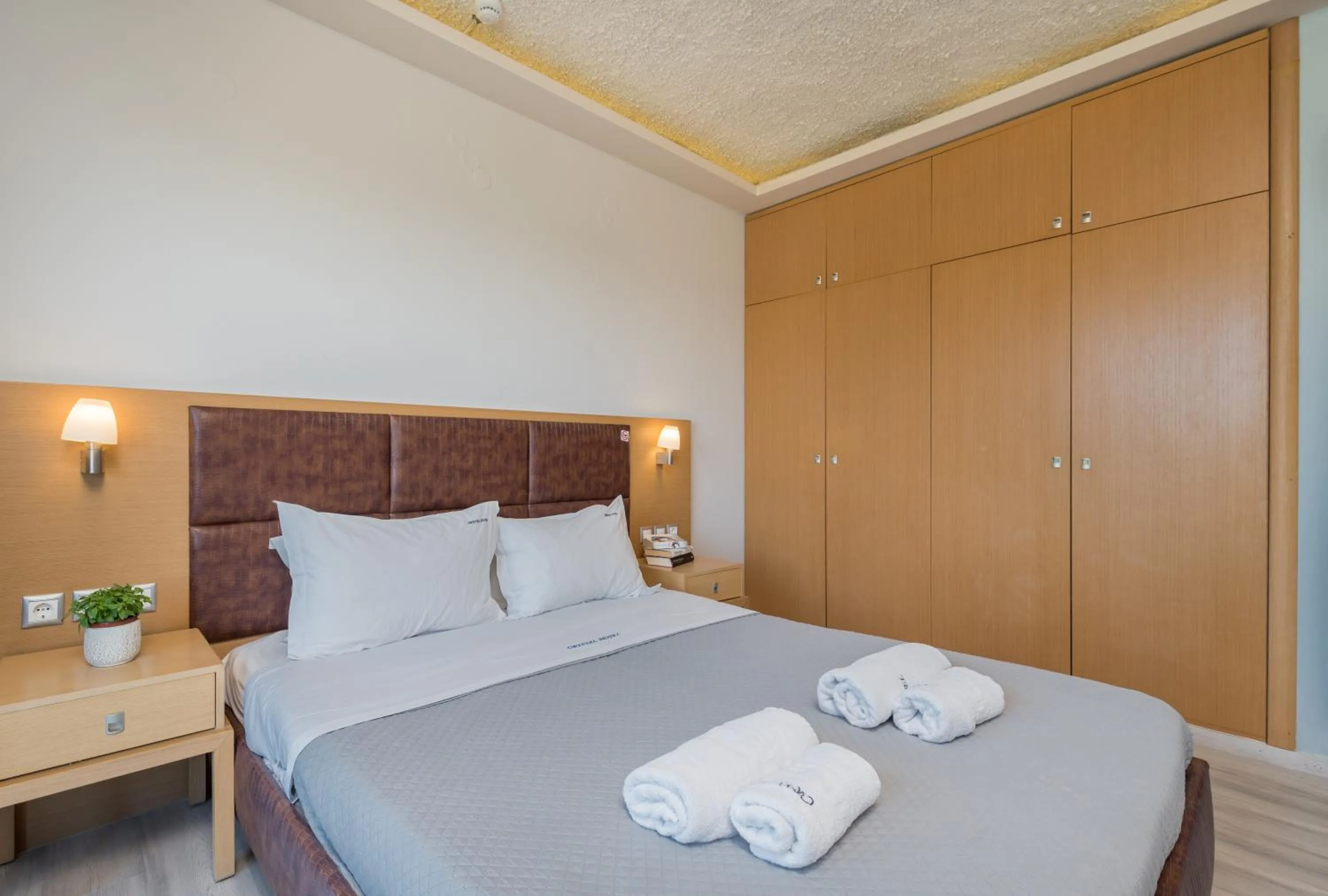 Bed in Crystal Beach Hotel