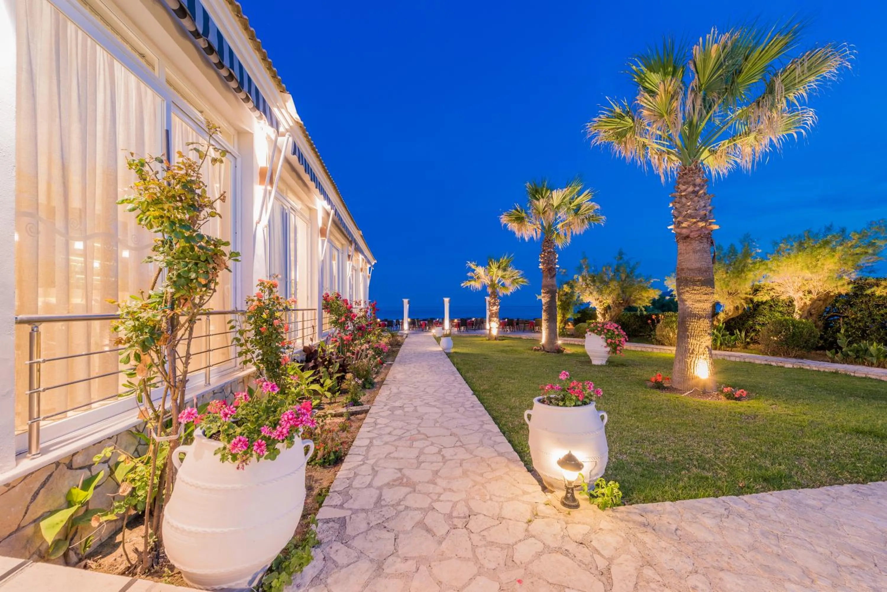 Garden in Crystal Beach Hotel