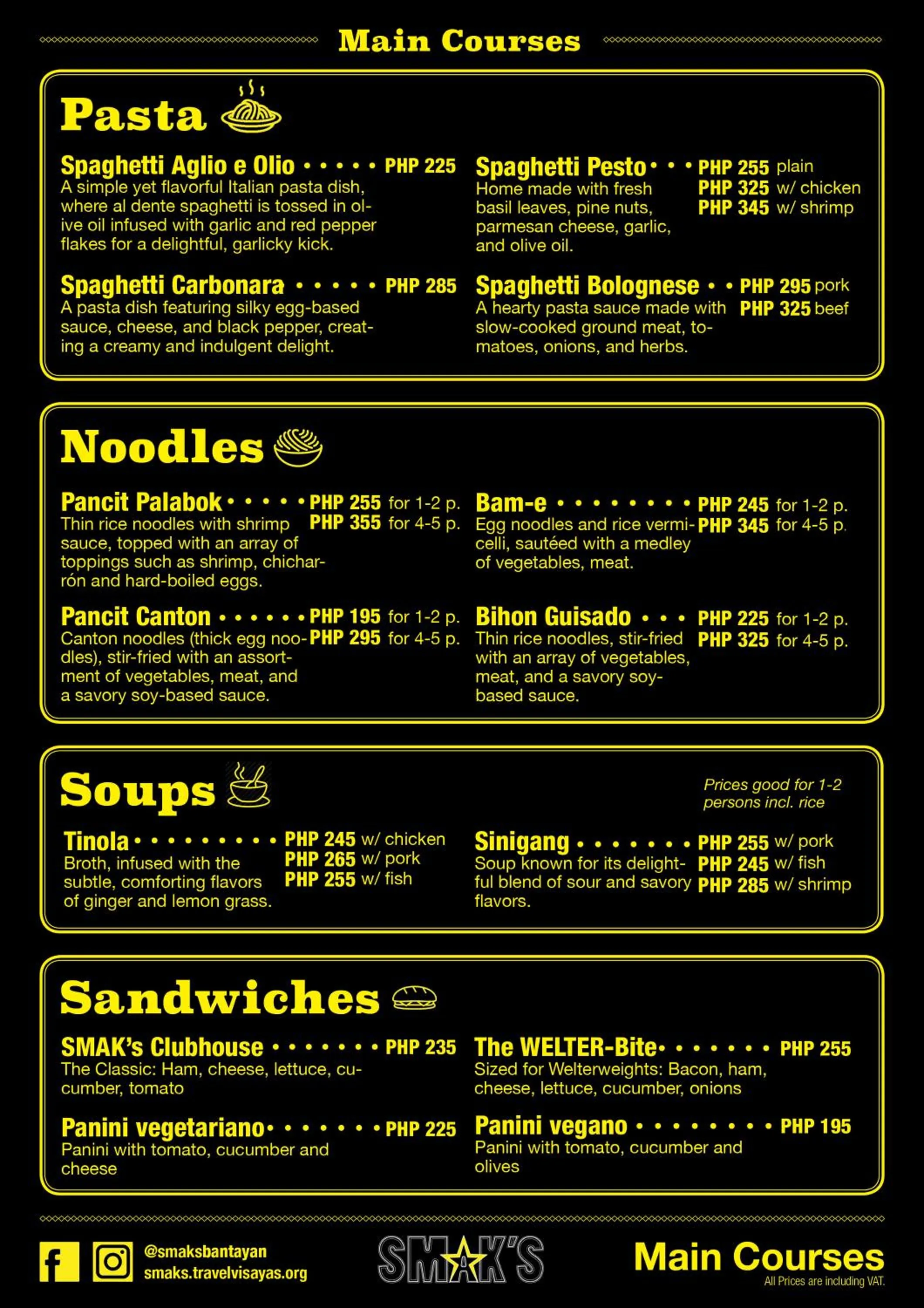 Food and drinks in SMAK's Hotel