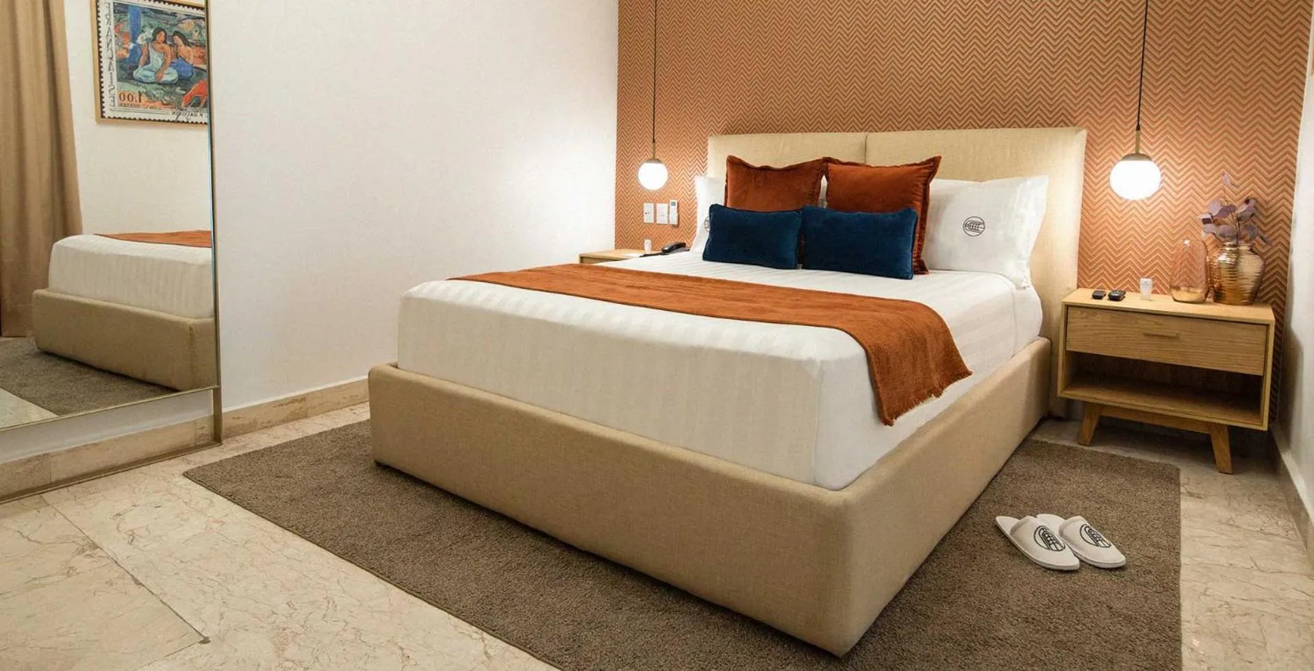 Bed in Hotel Roma 191