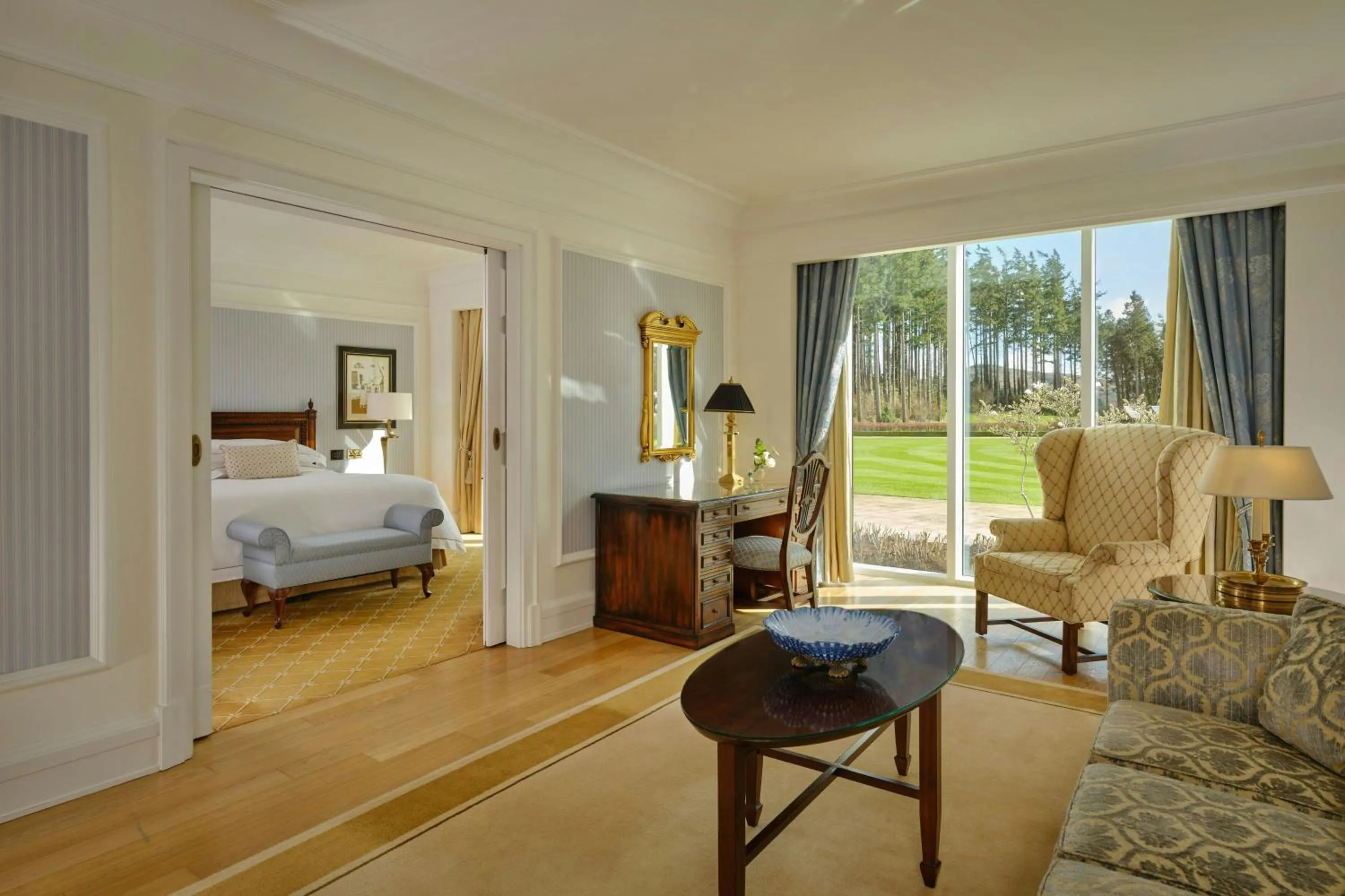 Bedroom, Bed in Powerscourt Hotel, Autograph Collection