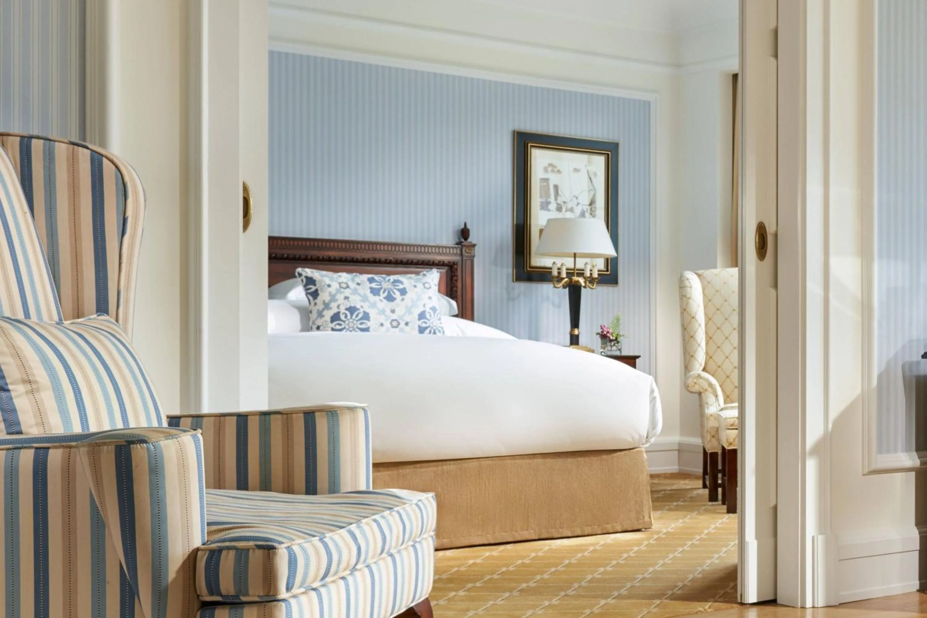 Bedroom, Bed in Powerscourt Hotel, Autograph Collection