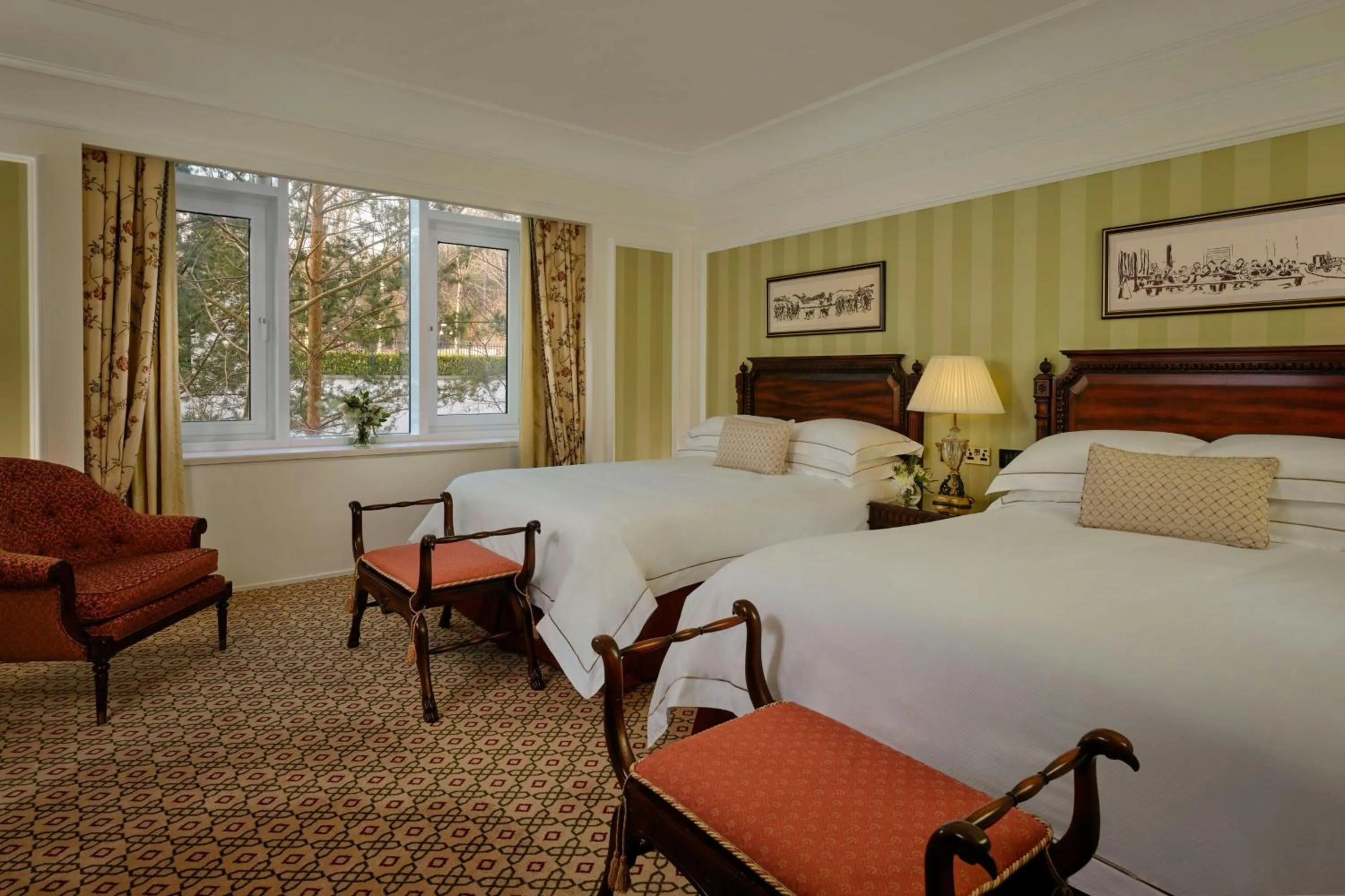 Photo of the whole room, Bed in Powerscourt Hotel, Autograph Collection