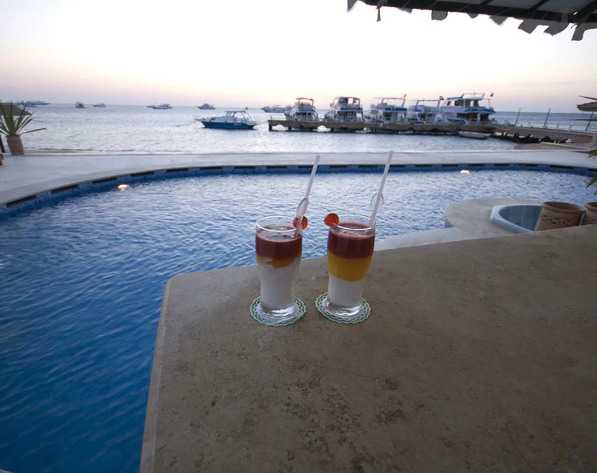 Swimming pool in Lotus Bay Resort