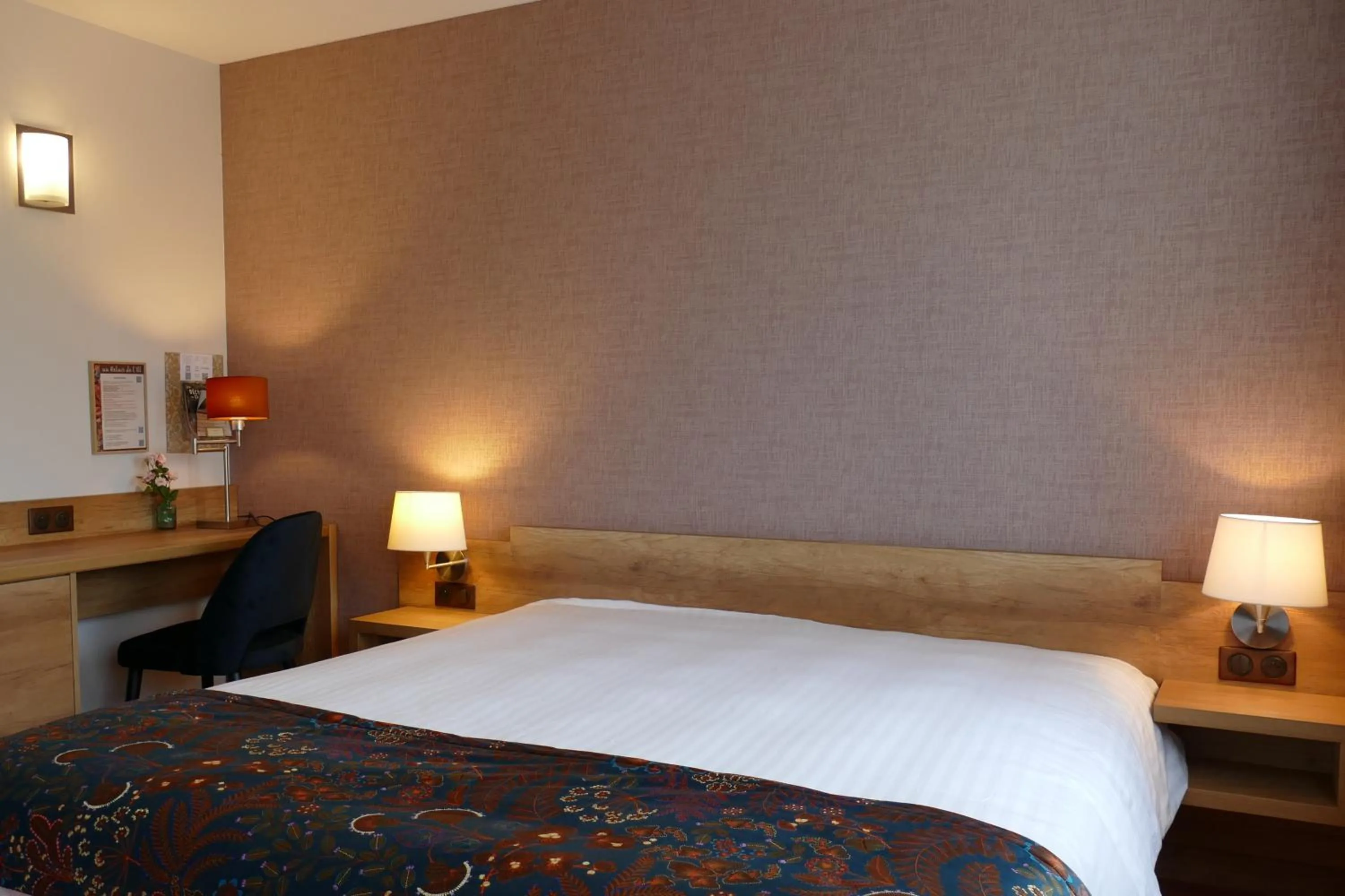 Bed in Au Relais de l'Ill