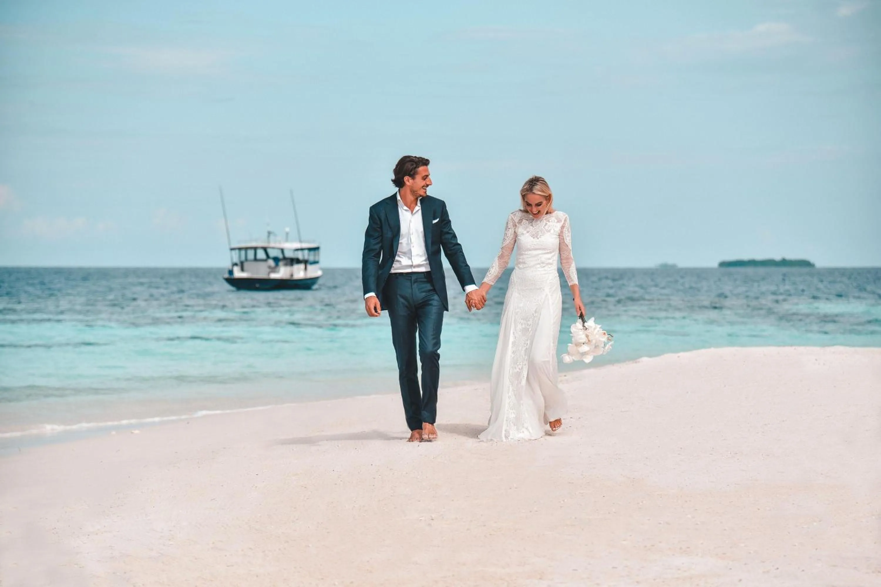 People in Raffles Maldives Meradhoo