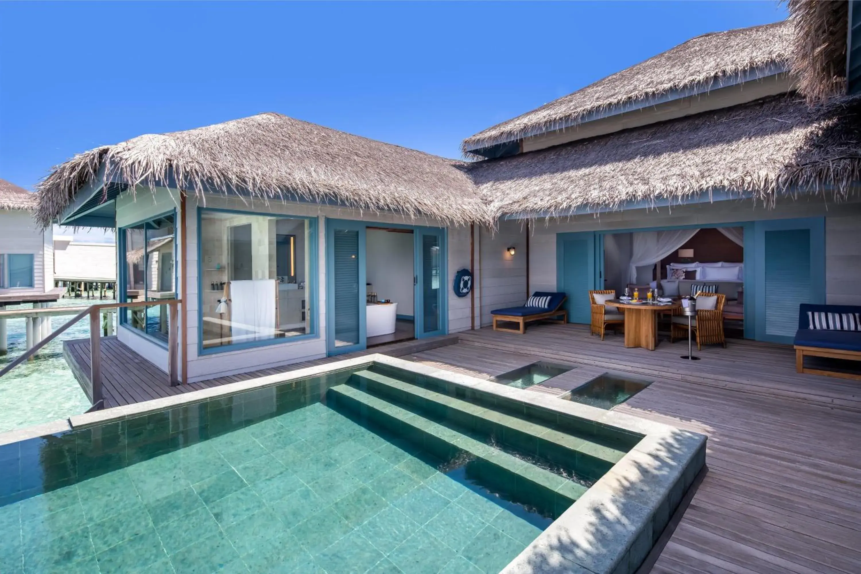 Overwater Villa with Private Pool - single occupancy in Raffles Maldives Meradhoo Overwater Villa with Private Pool - single occupancy in Raffles Maldives Meradhoo