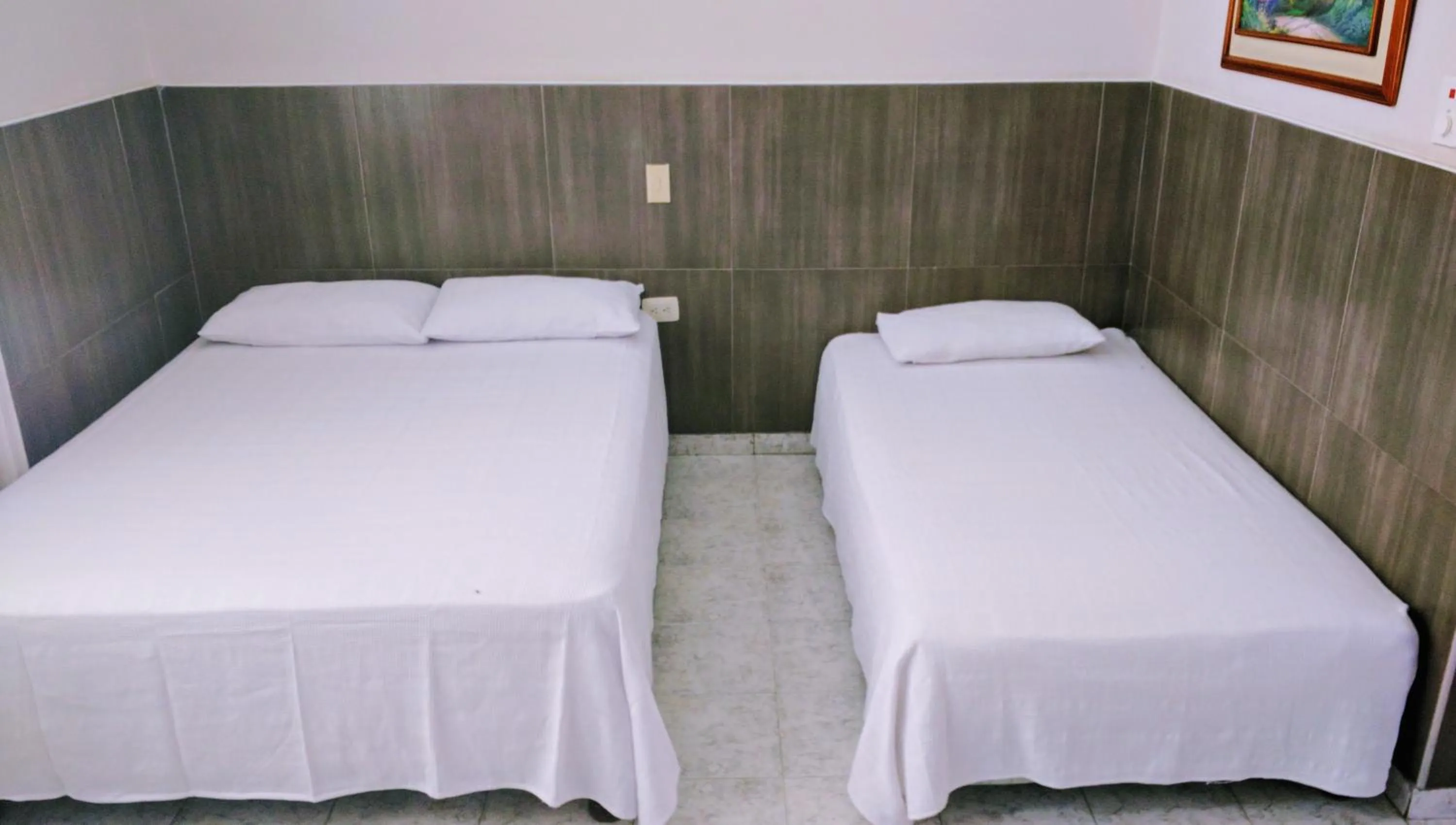 Bed in Hotel Bahia Blanca Santa Marta Frente al Mar