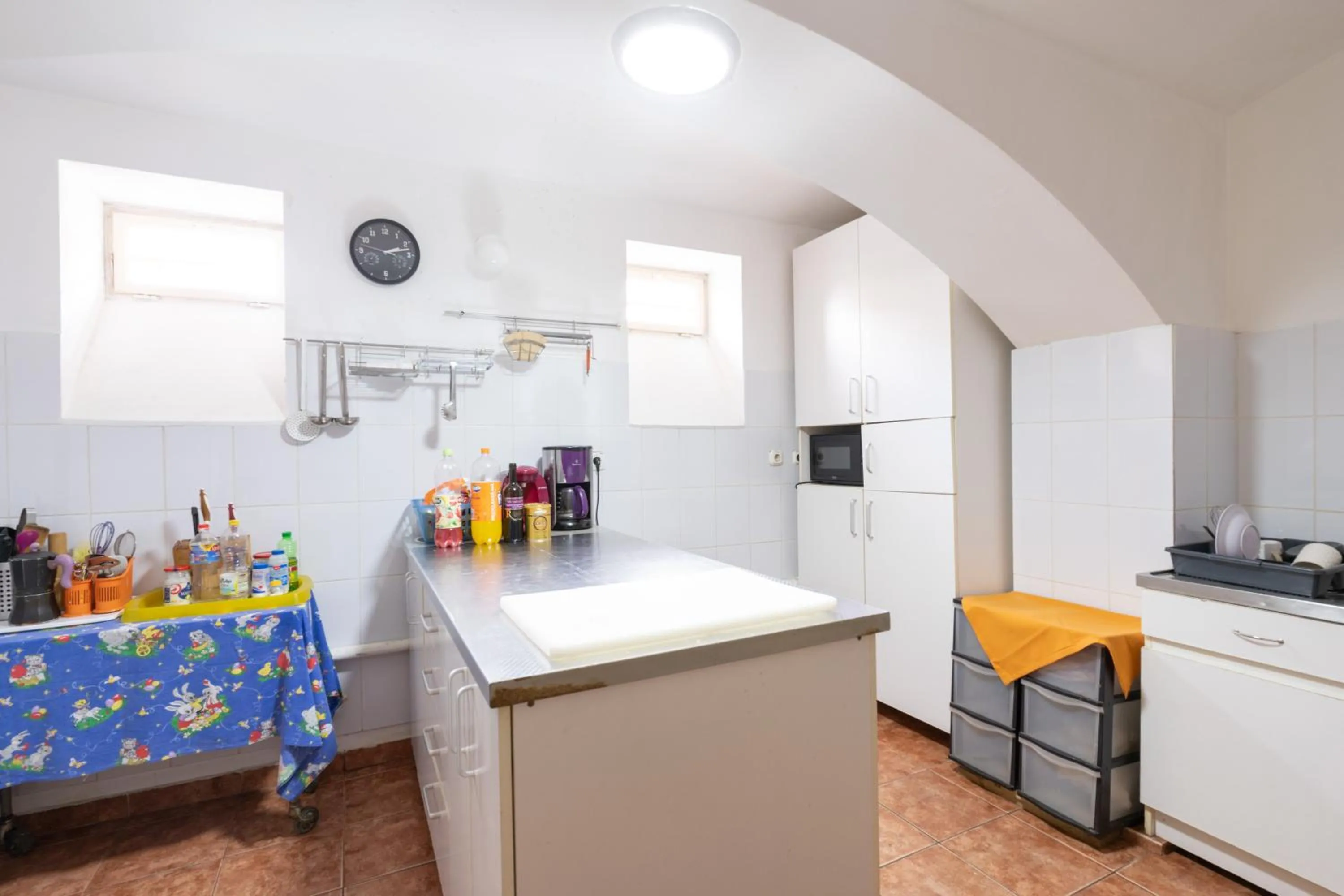 Kitchen or kitchenette in Pension GreenHouse