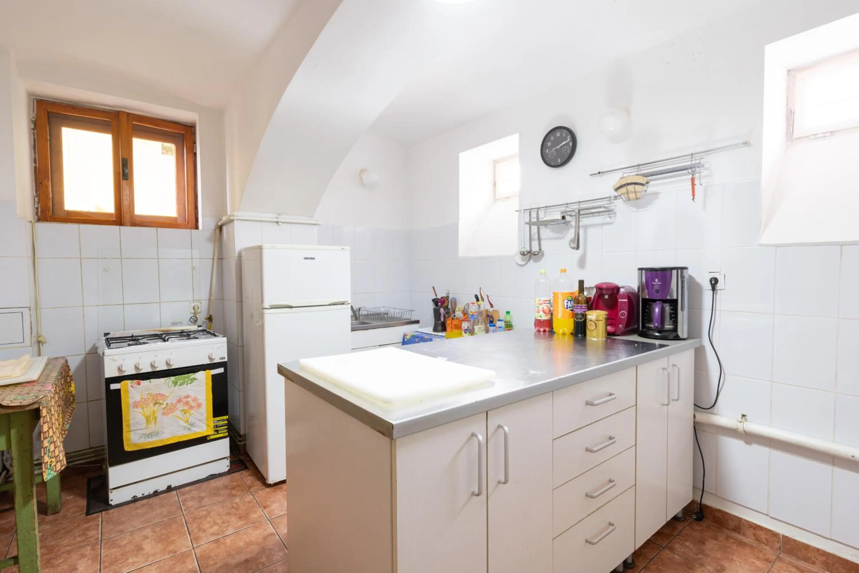 Kitchen or kitchenette in Pension GreenHouse