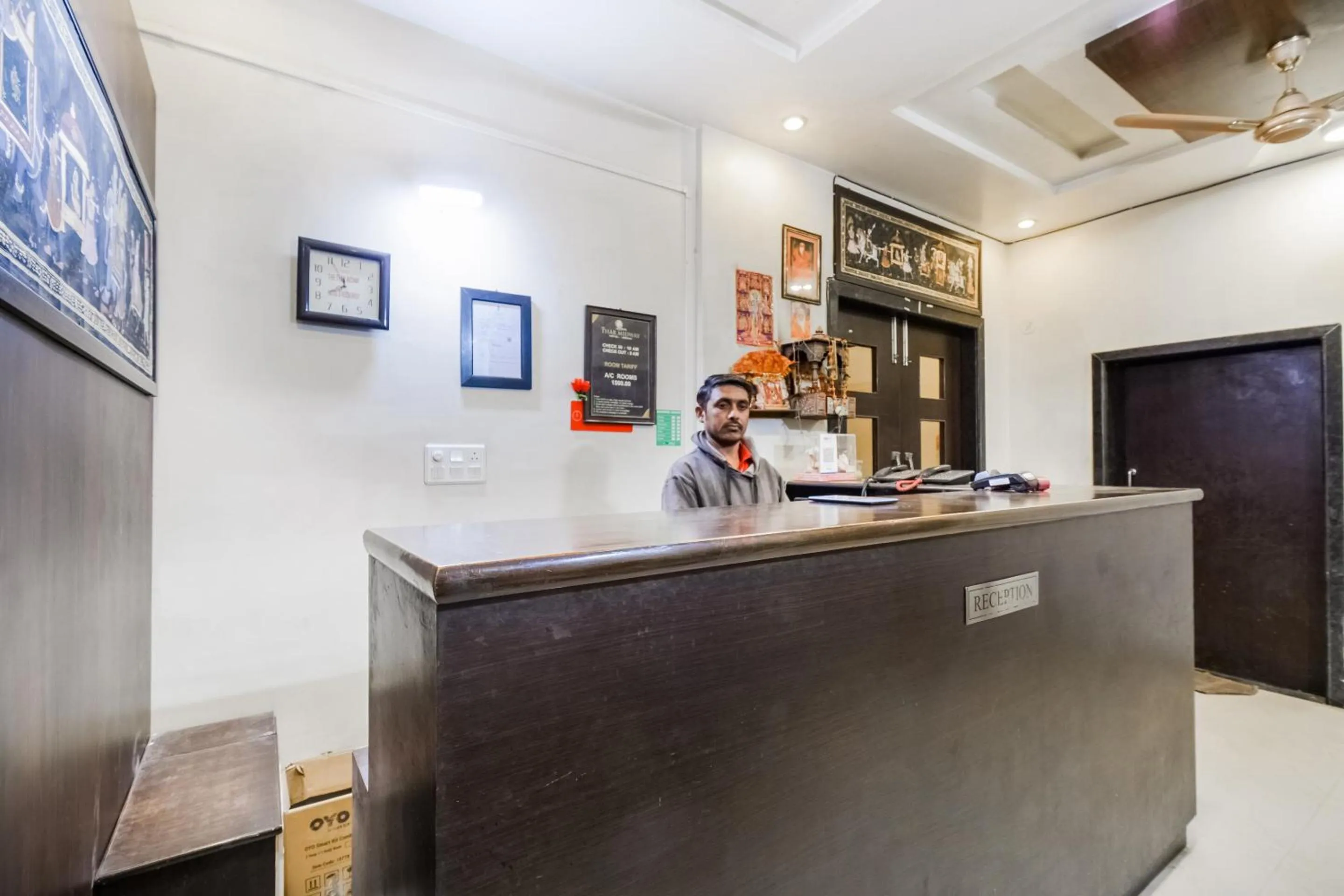 Lobby or reception in Hotel O The Thar Mid Way Hotel And Restaurant