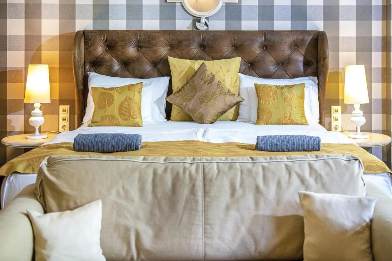 Bed in Oxigén Family Hotel Noszvaj