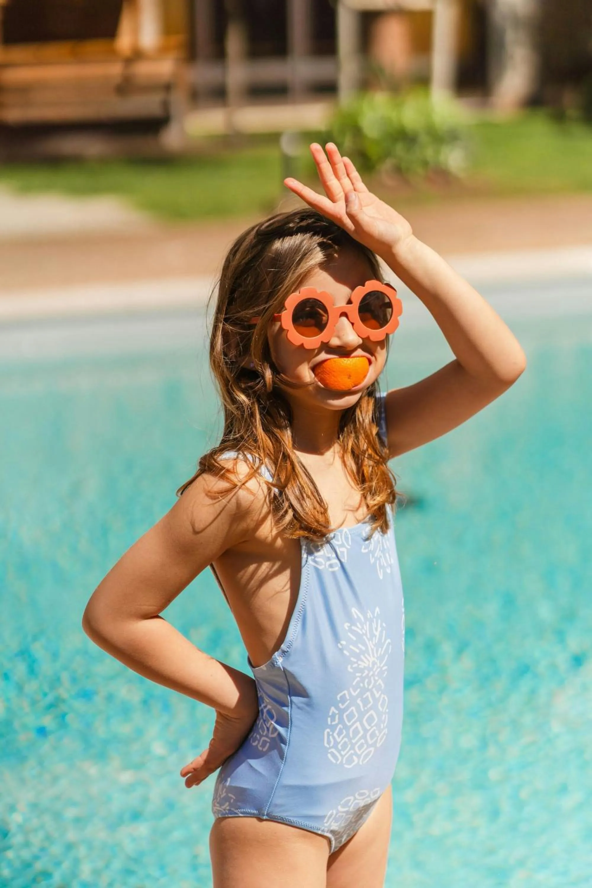 Swimming pool in Lisbon Marriott Hotel