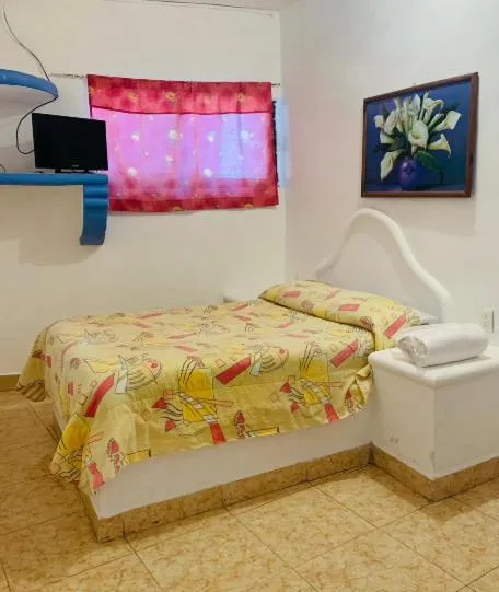 Bed in Hotel Puerto Villamar