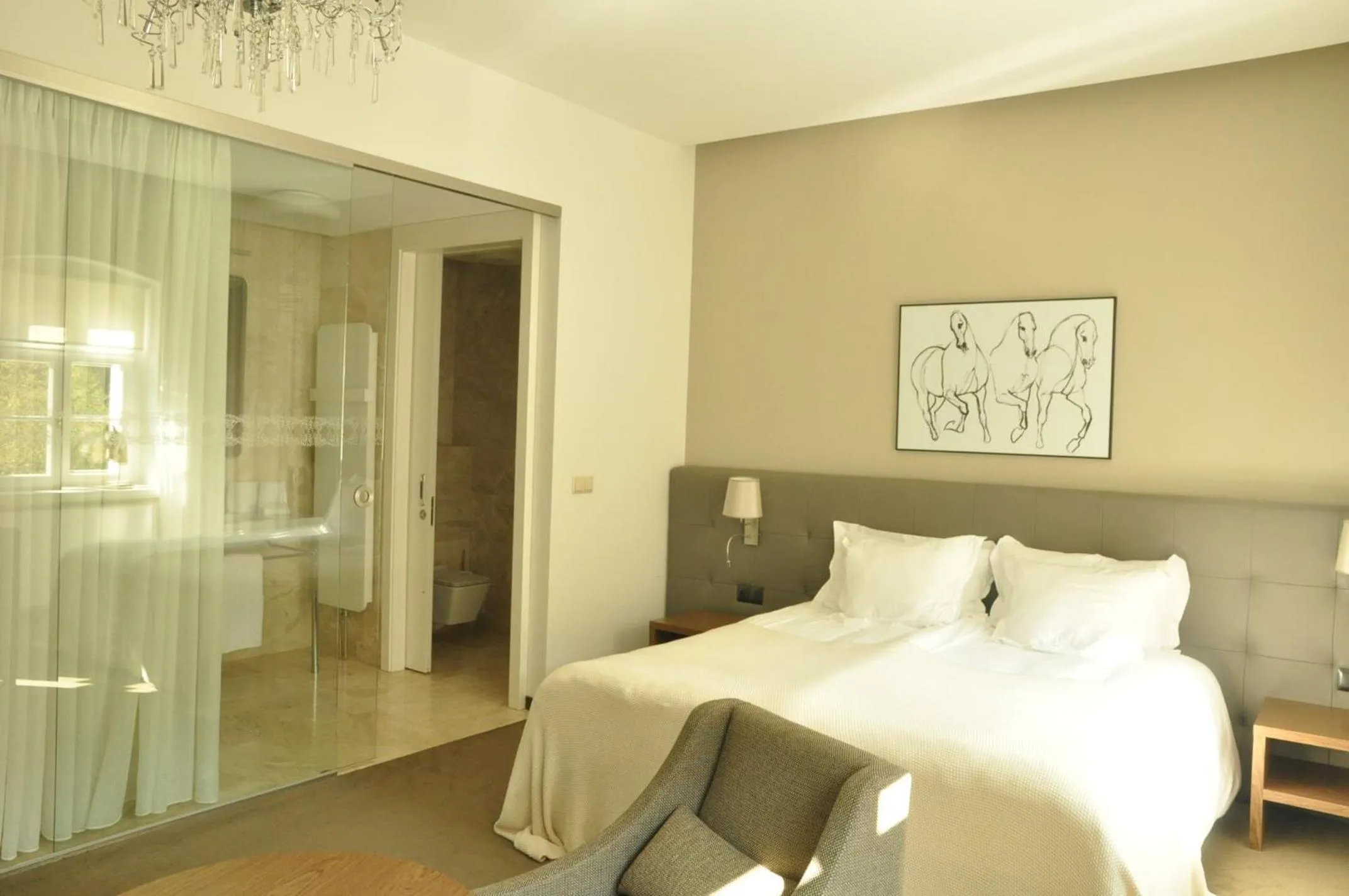 Bed in Hotel Jakubus