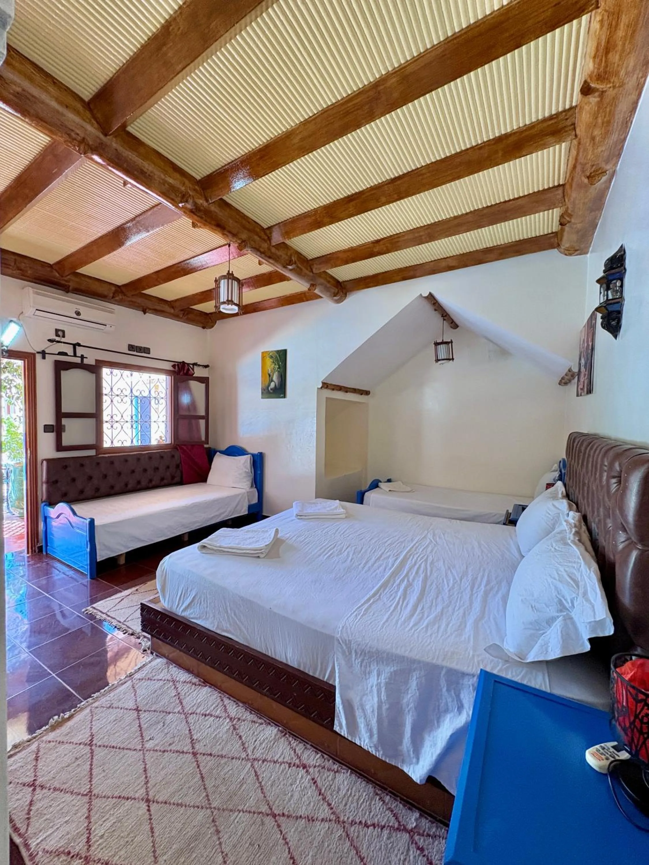 Bed in Hotel L'Arganier d'Ammelne