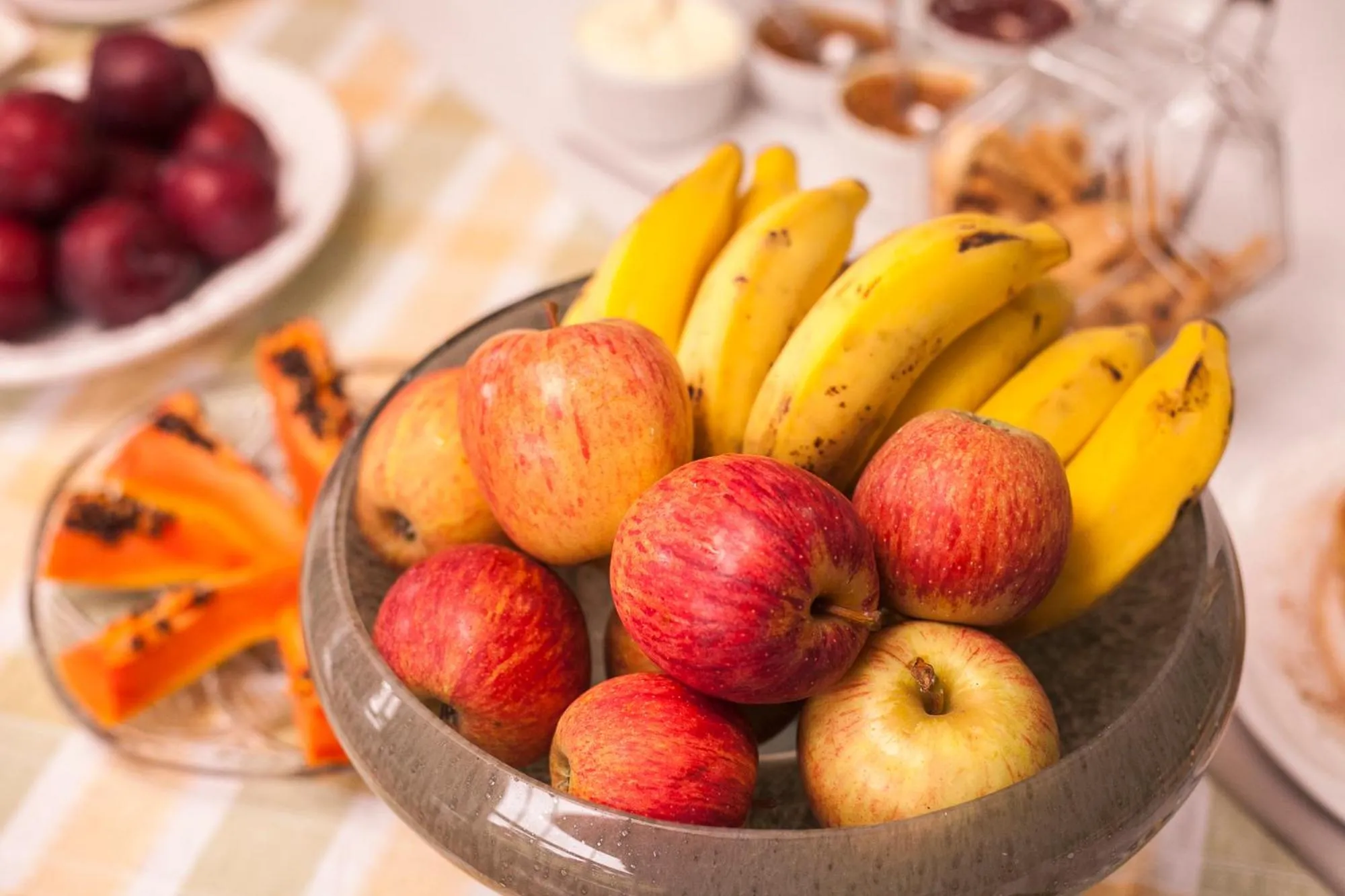 Buffet breakfast in Pousada Pedra Preta
