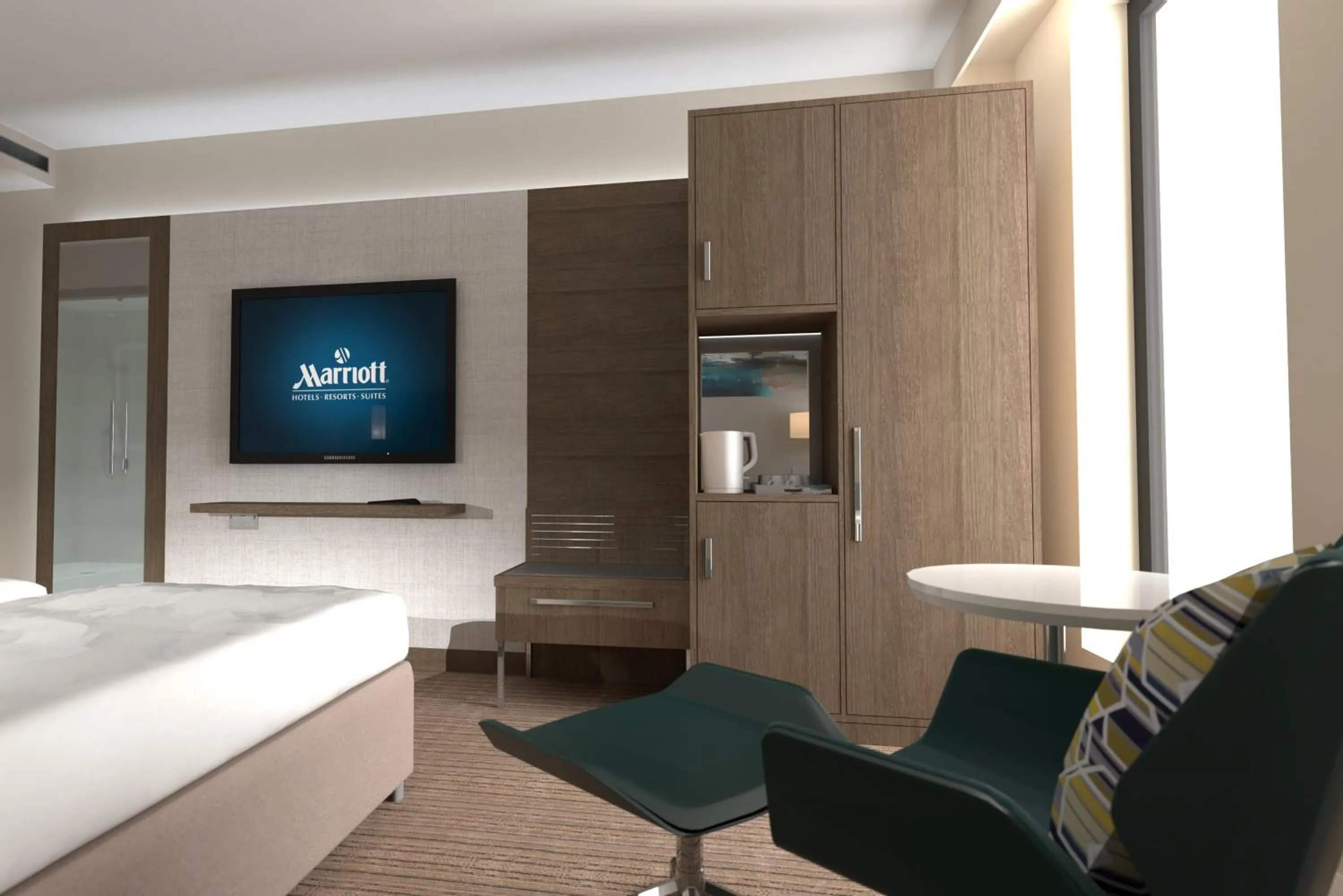 Property building, Bed in Courtyard by Marriott Oxford South