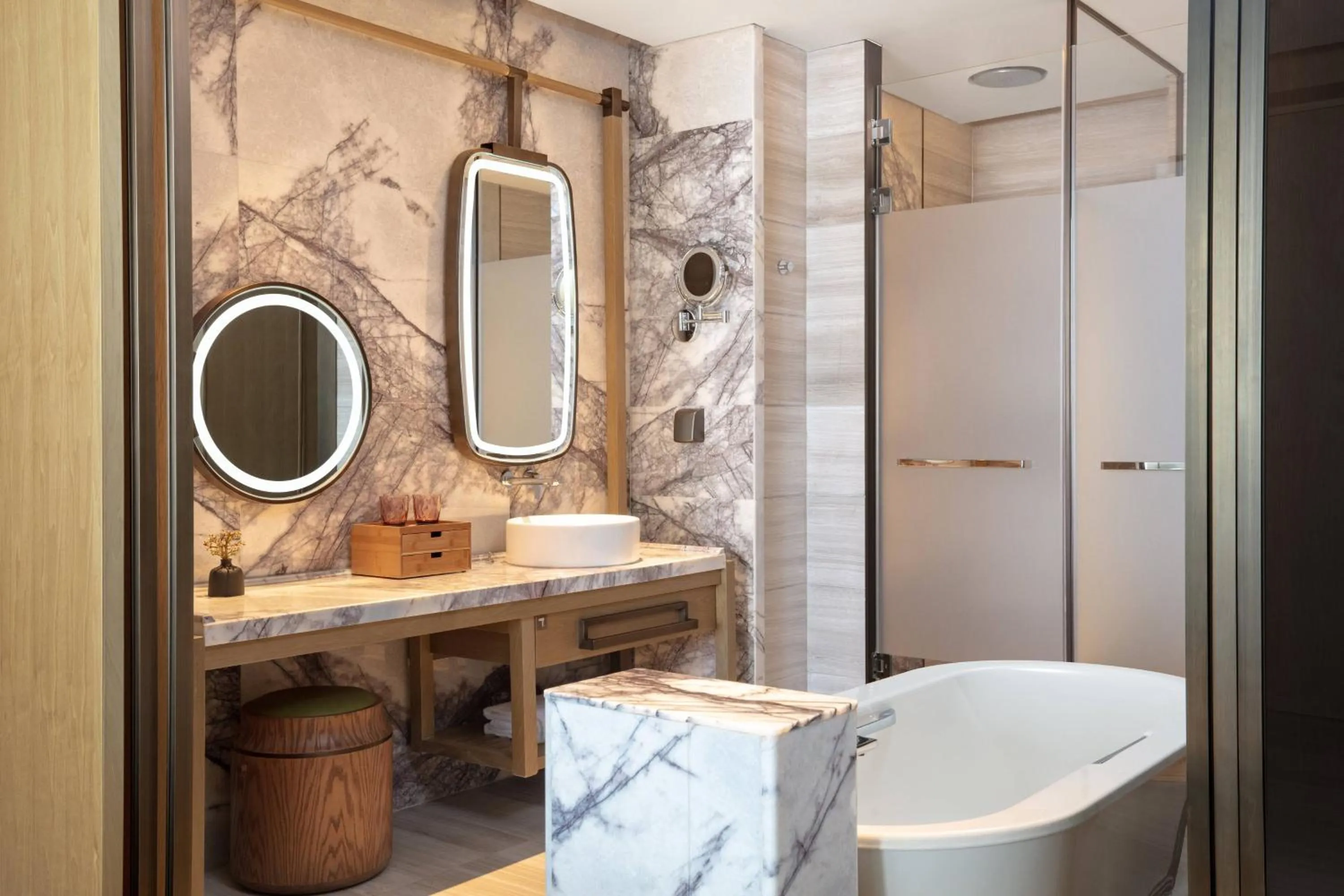 Bathroom in Wuxi Marriott Hotel Lihu Lake