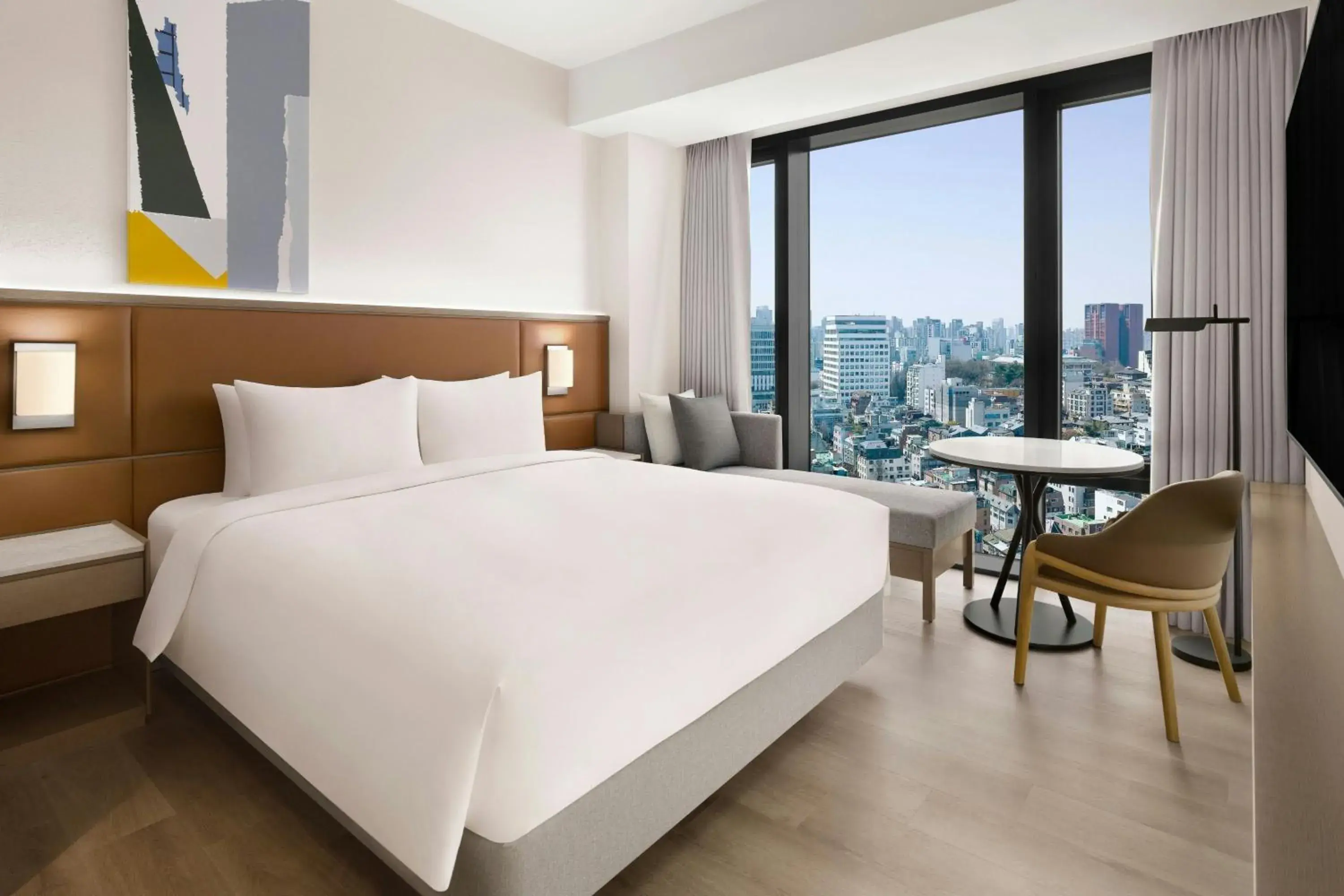 Queen Bed Room - City View in AC Hotel by Marriott Seoul Gangnam Queen Bed Room - City View in AC Hotel by Marriott Seoul Gangnam
