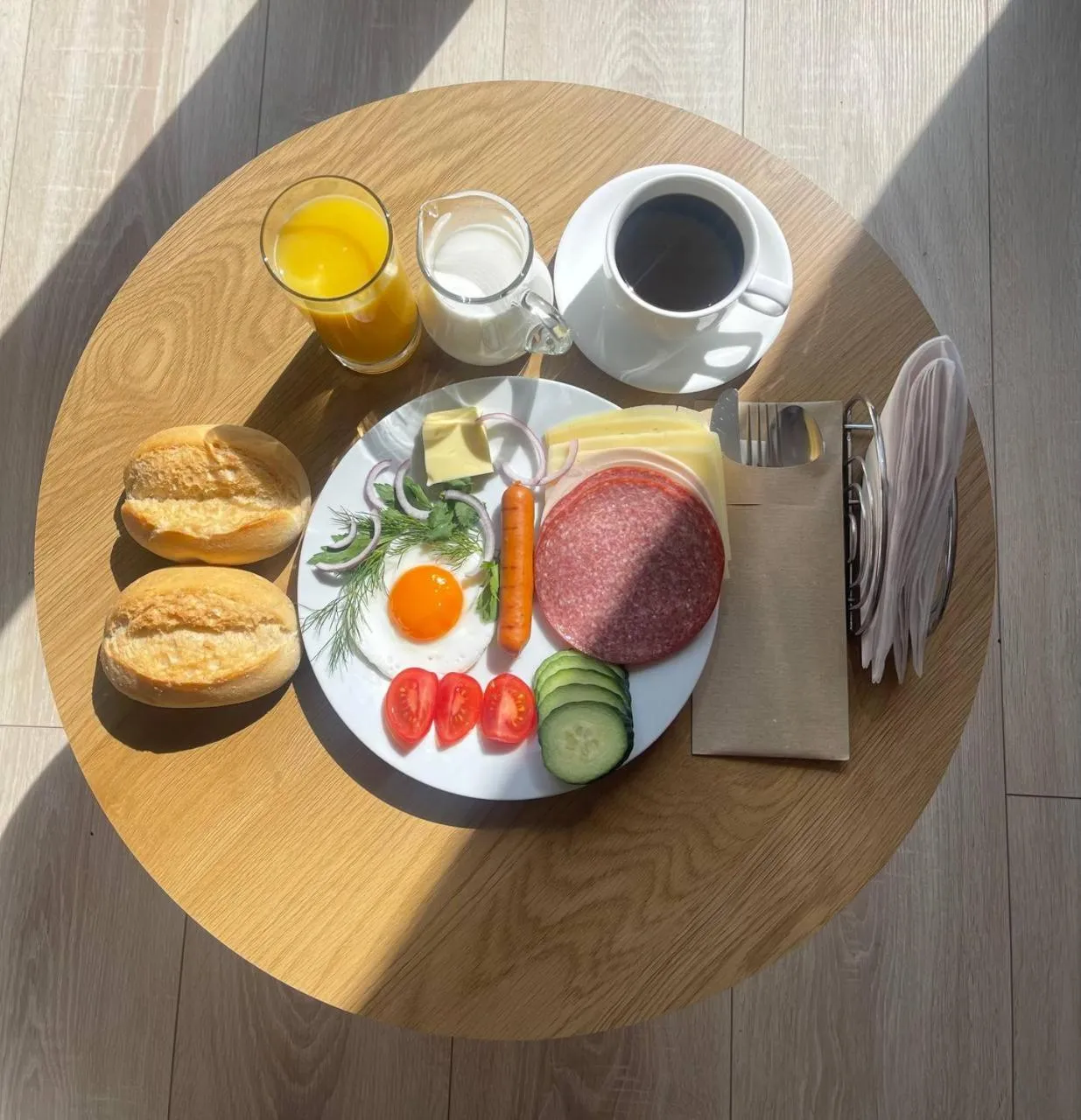 Food in AM BERG Hotel