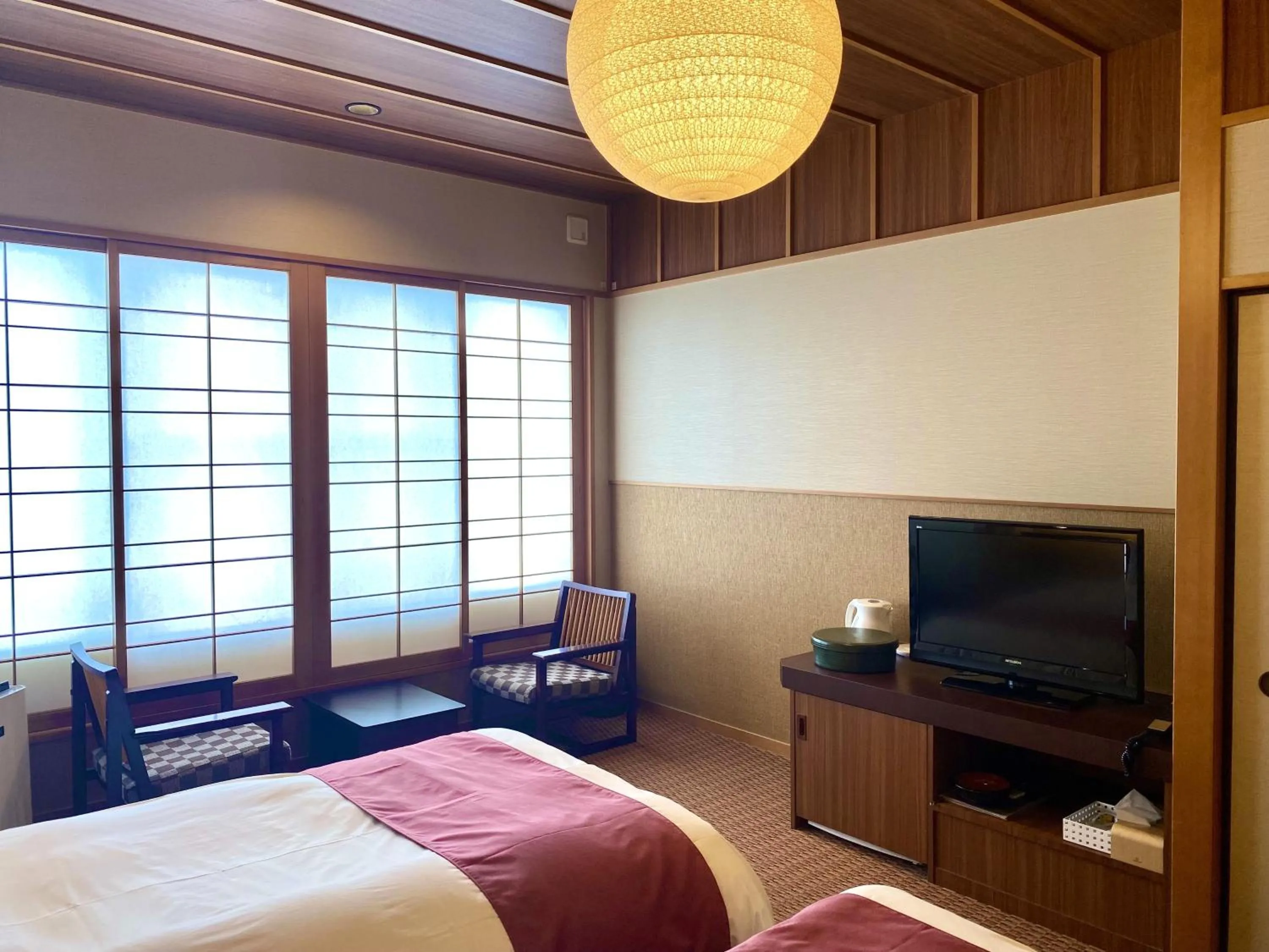 Photo of the whole room, Bed in Ogoto Onsen Yunoyado Komolebi