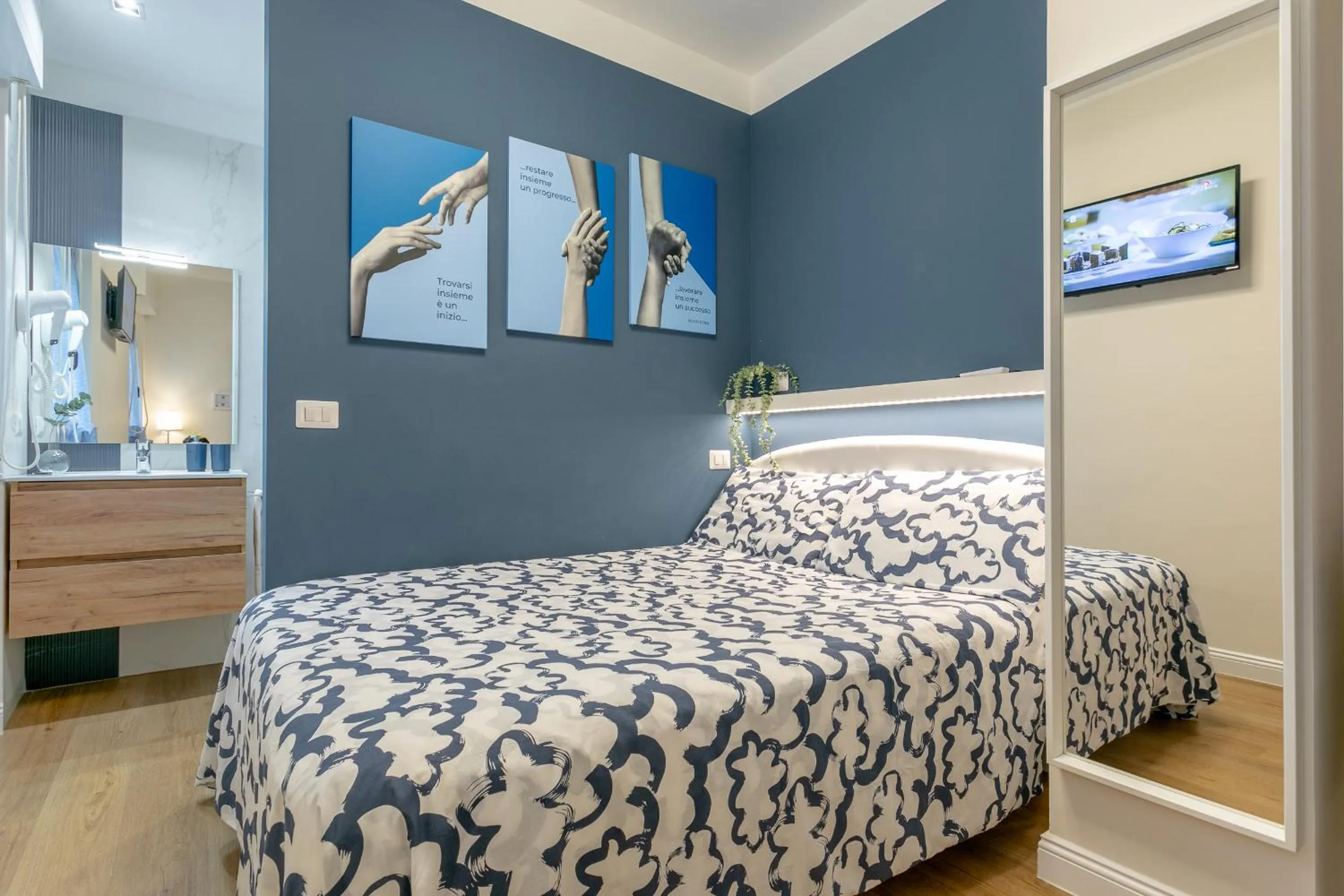 Bed in B&B Pensieri d'autore - Parcheggio e Self Check-in