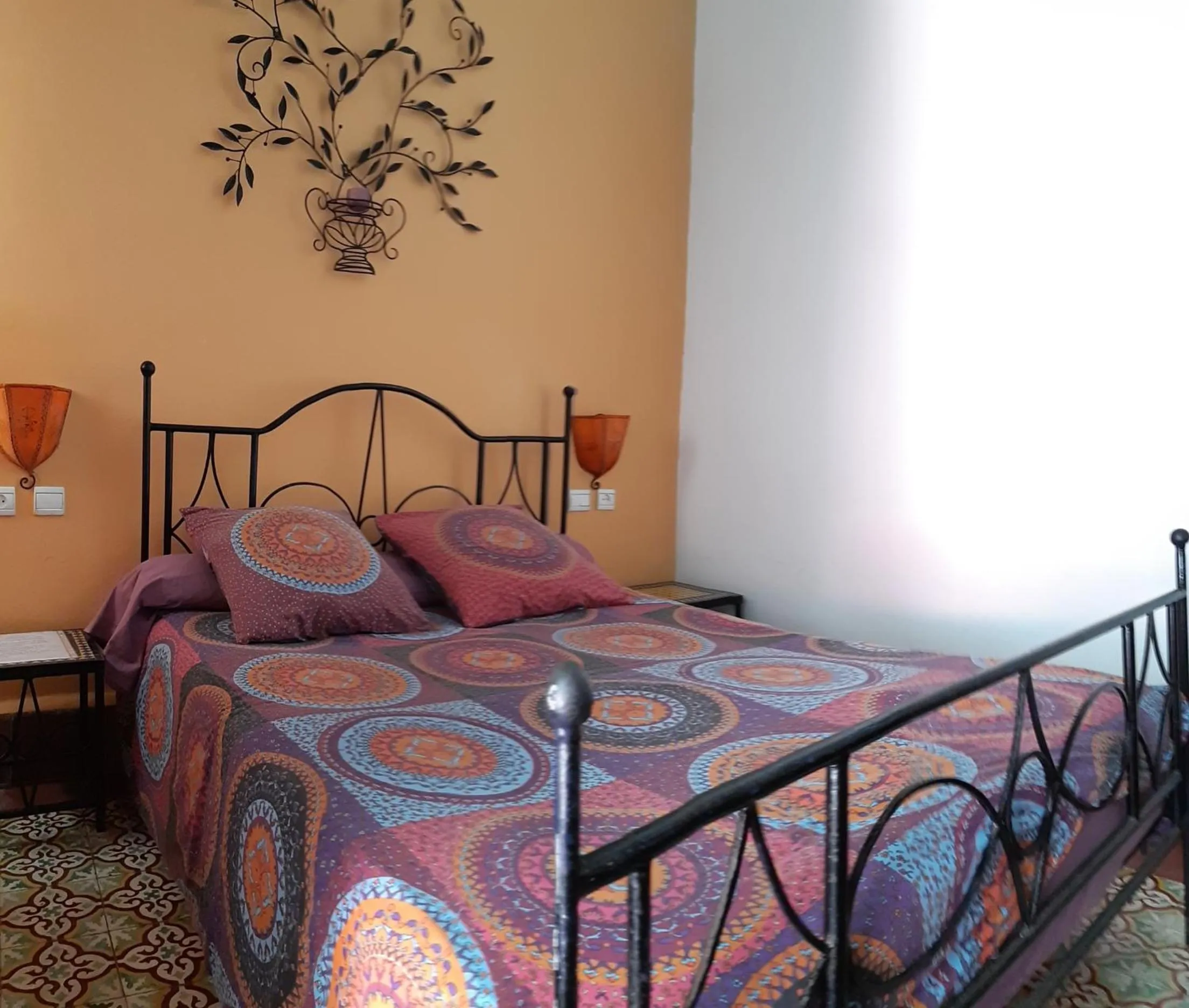 Bed in Riad Sidi Magdoul