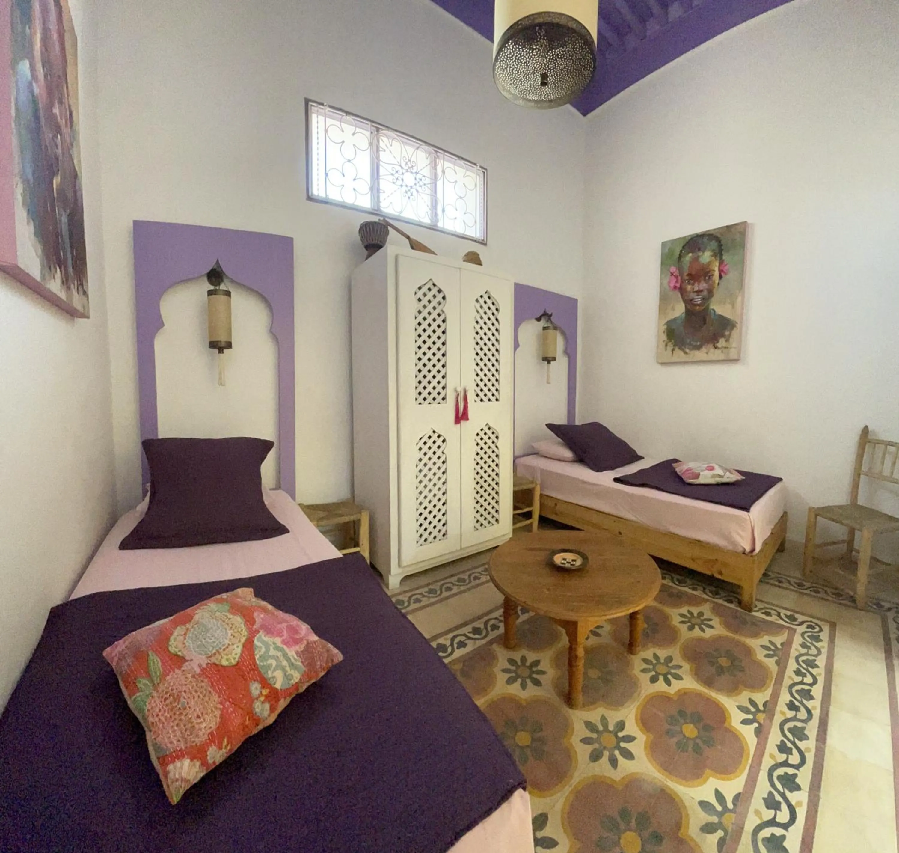 Bed in Riad Sidi Magdoul