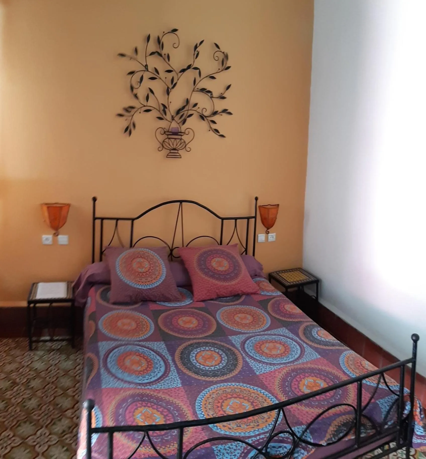 Bed in Riad Sidi Magdoul