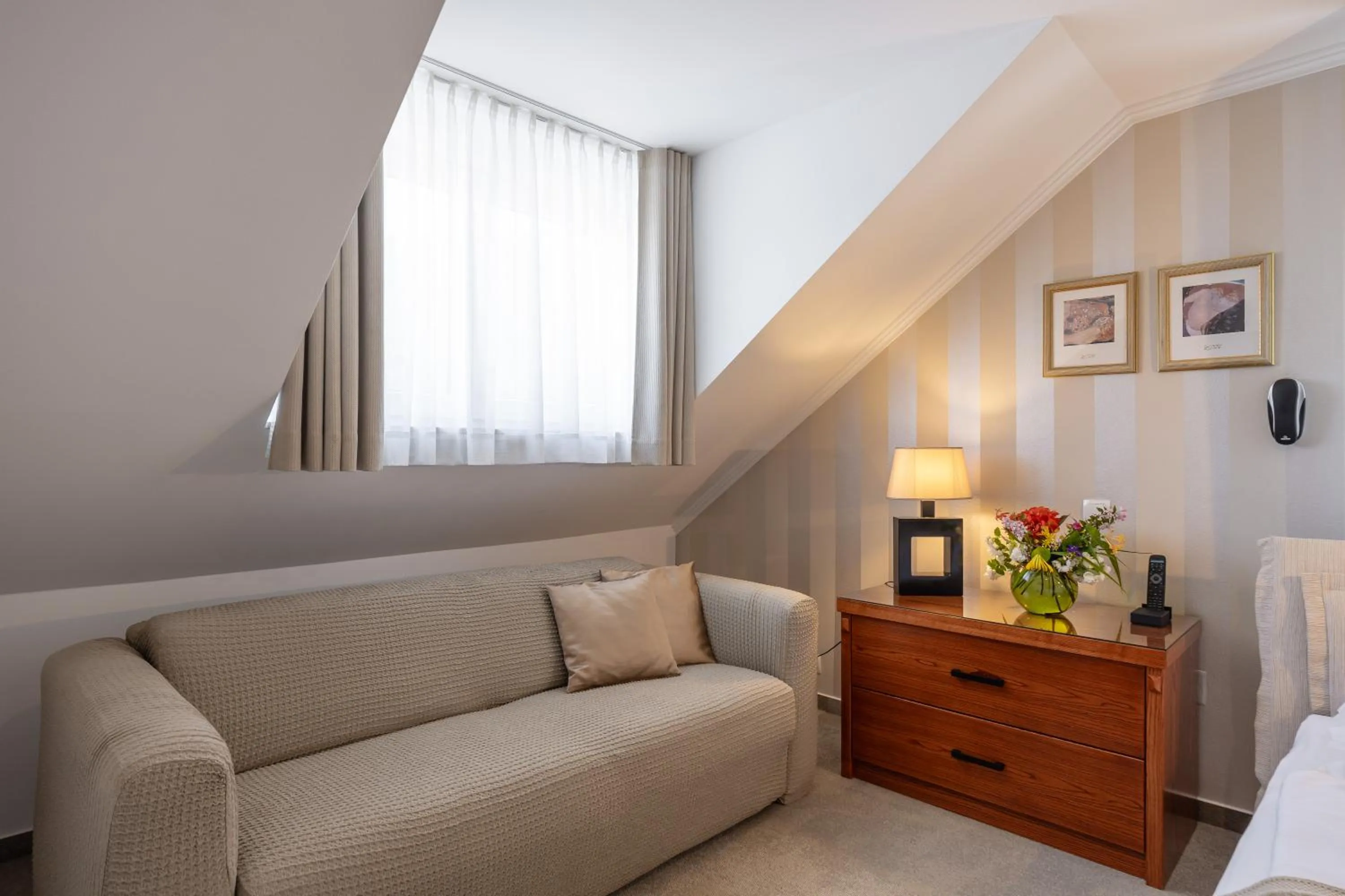 Seating area, Bed in Kotnik Superior Boutique Hotel