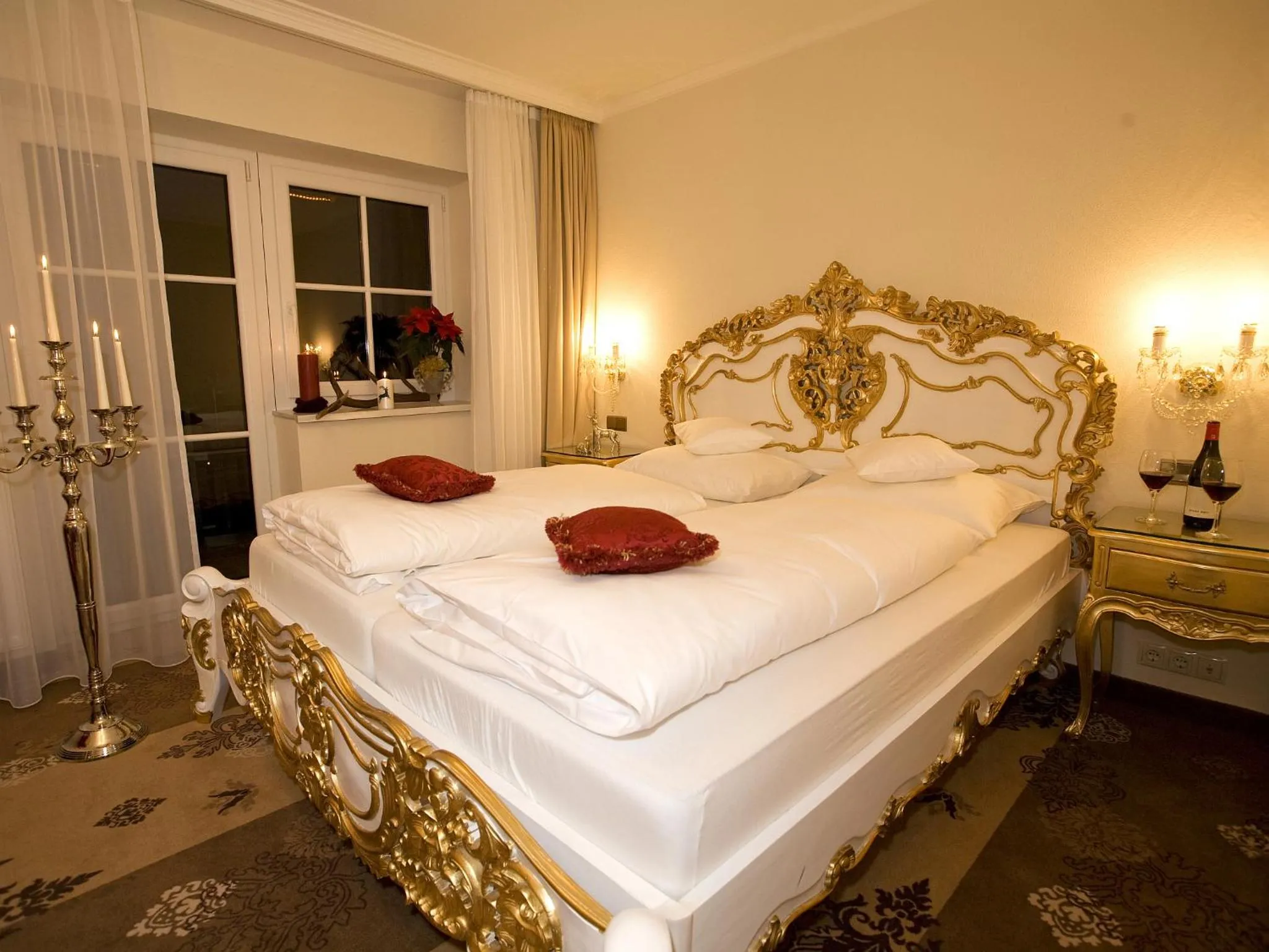 Bed in Seehotel Hartung & Ferienappartements