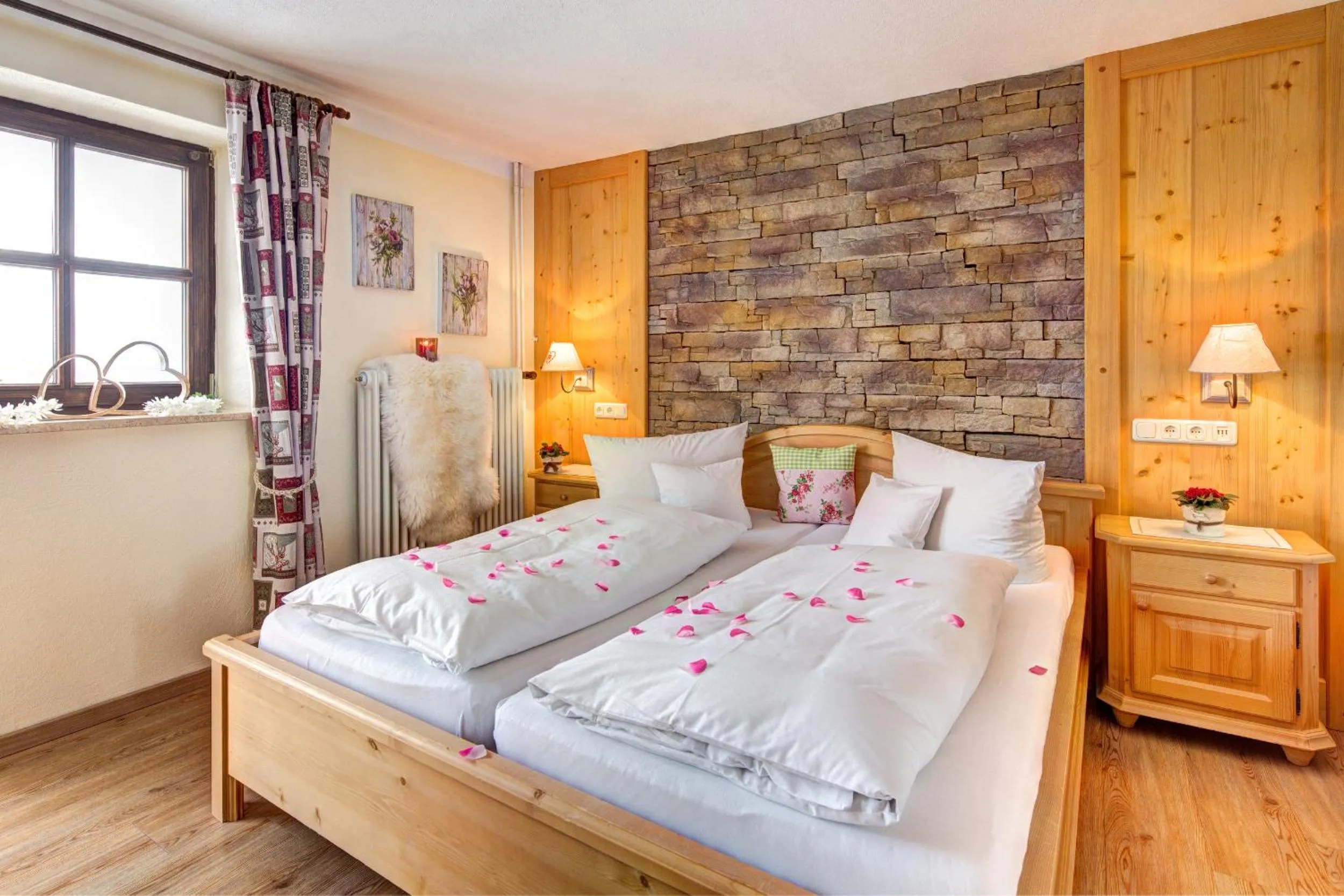 Bed in Seehotel Hartung & Ferienappartements