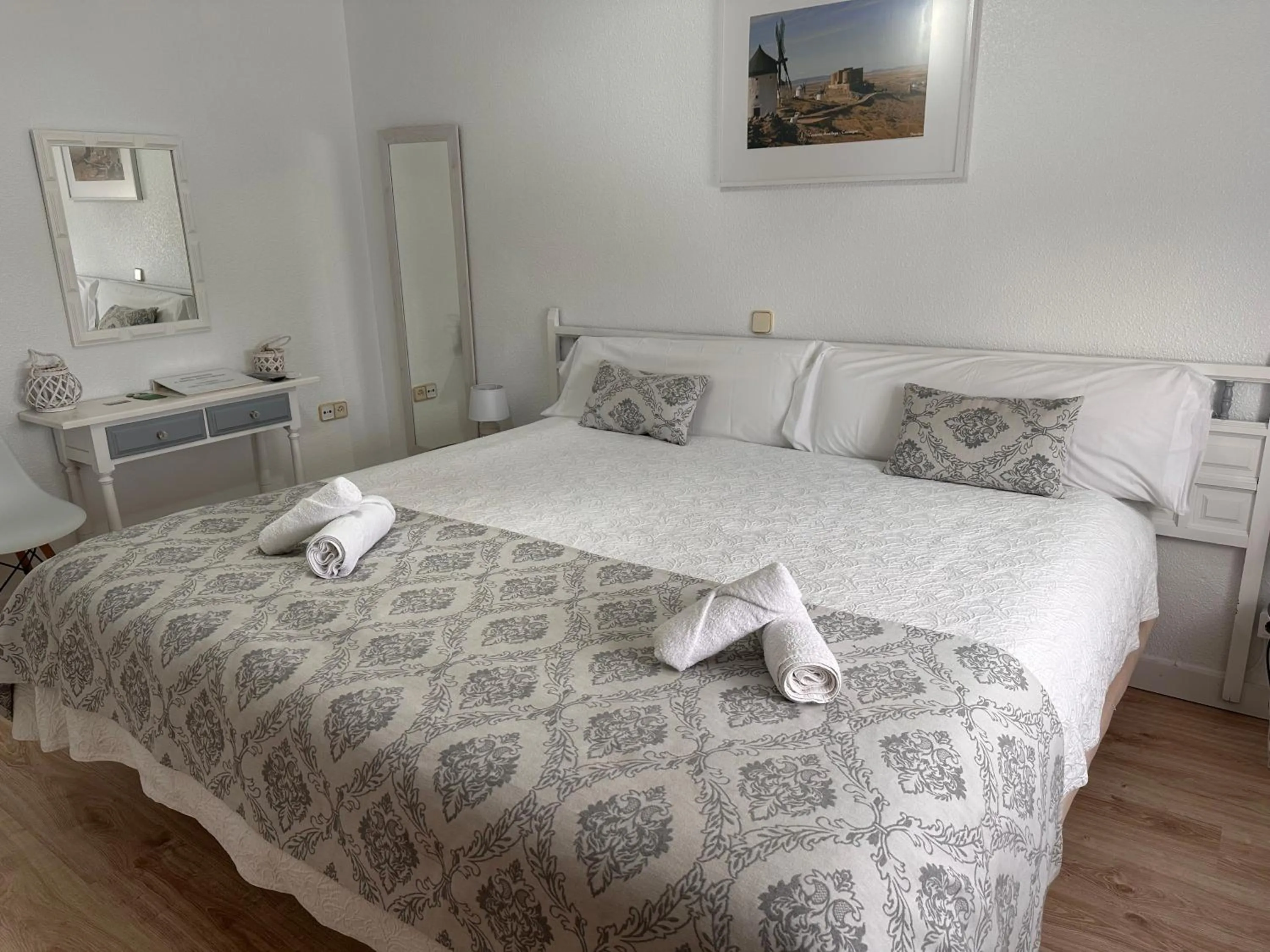 Bed in Hotel Consuegra
