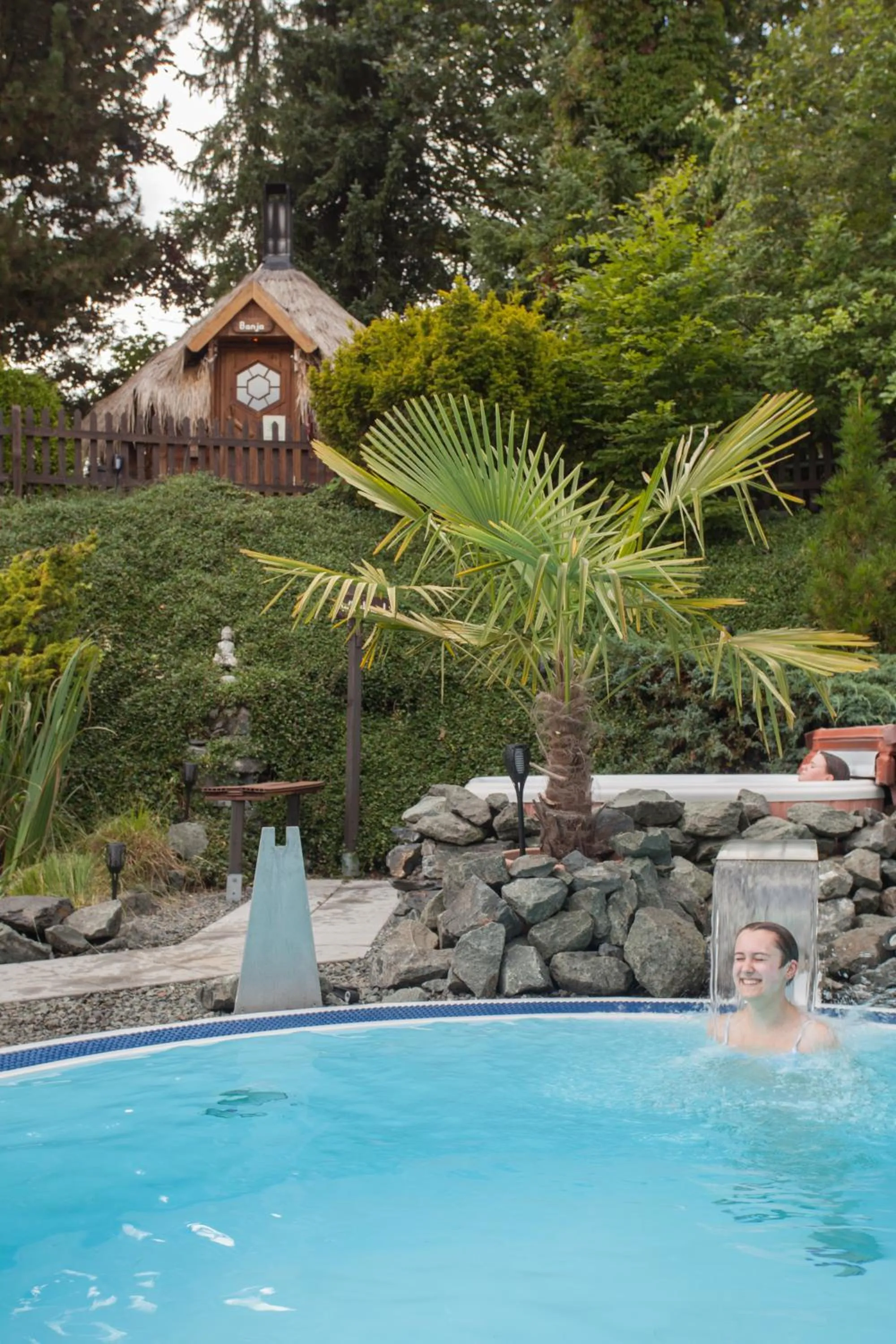 Swimming pool in Landhotel Grimmeblick