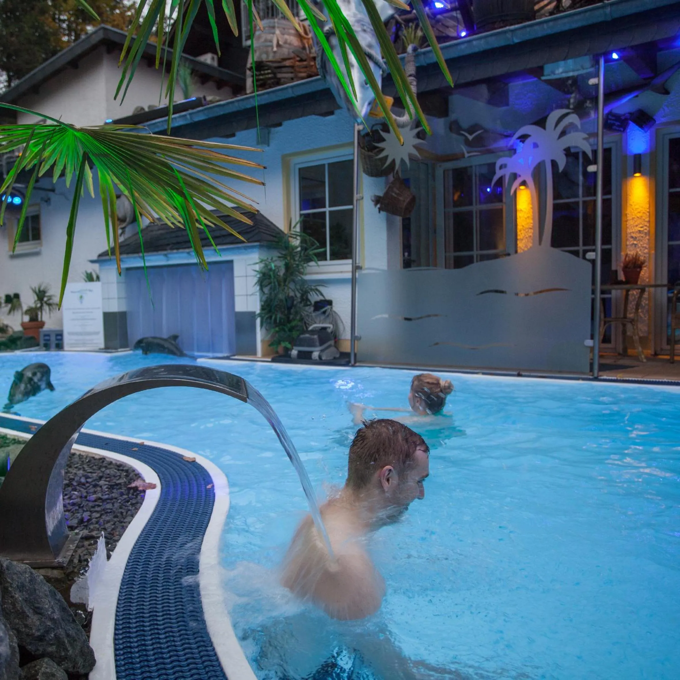 Swimming pool in Landhotel Grimmeblick