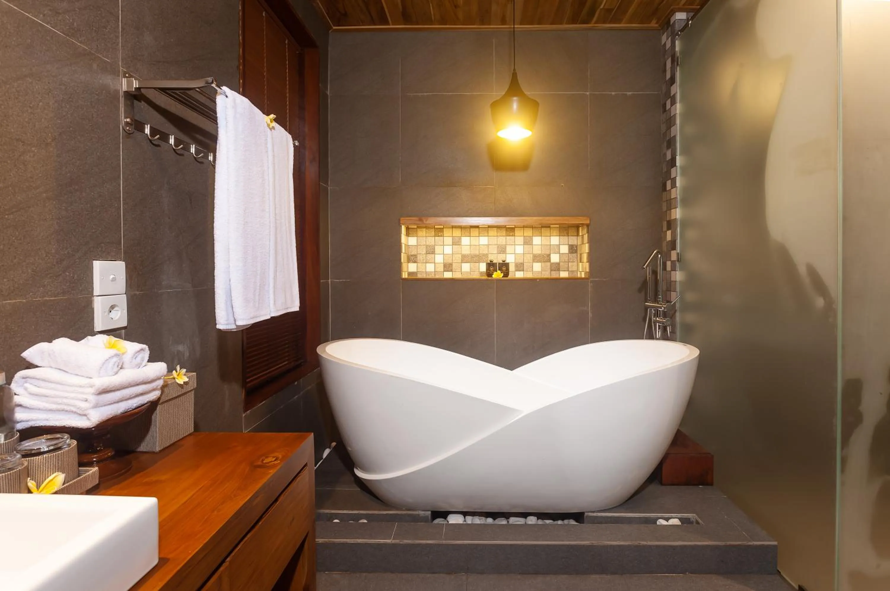 Bathroom in Manah Shanti Suites by GenuineHost