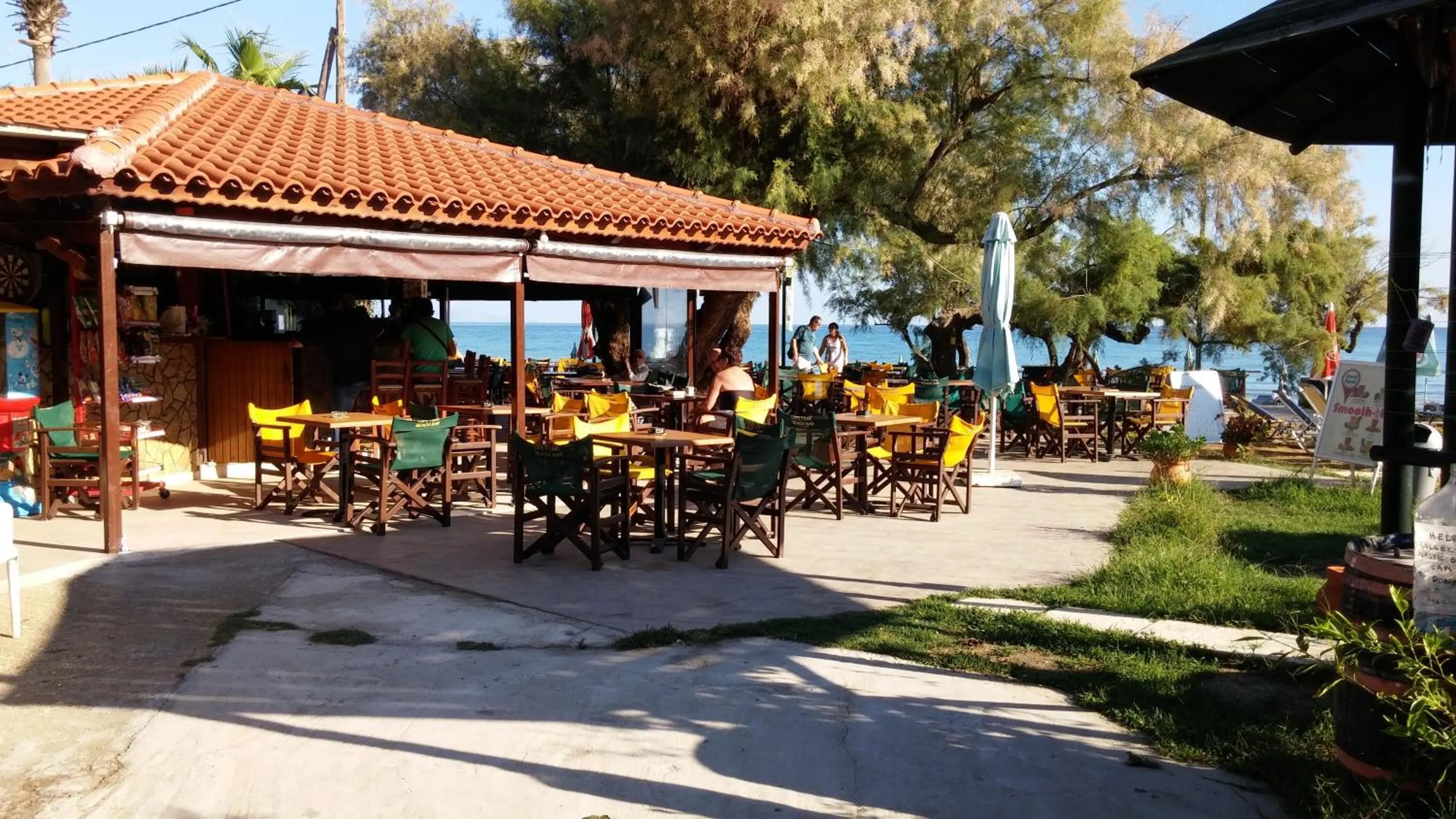 Patio in Anetis Beach Hotel