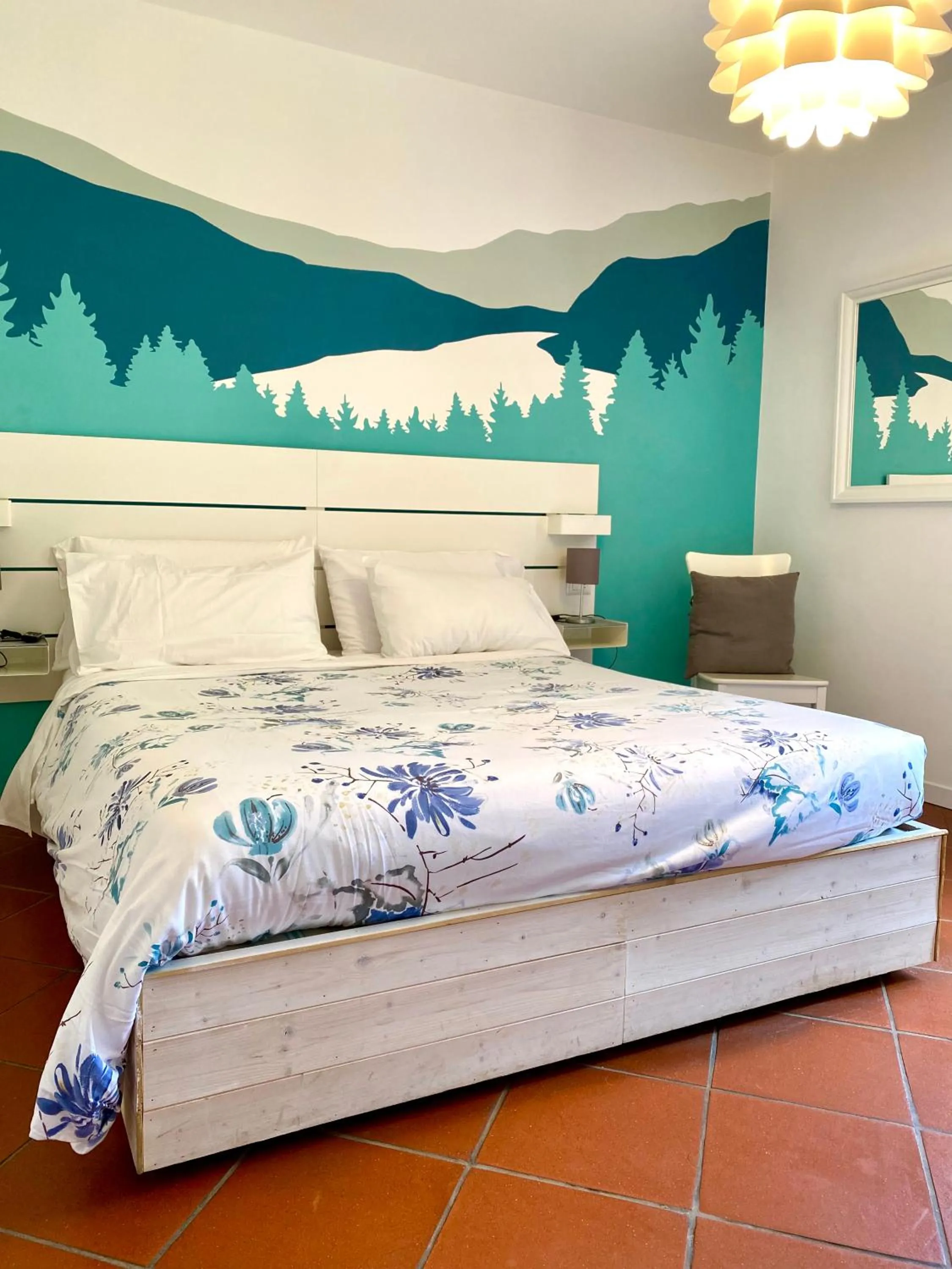 Bed in Enjoy Ledro B&B