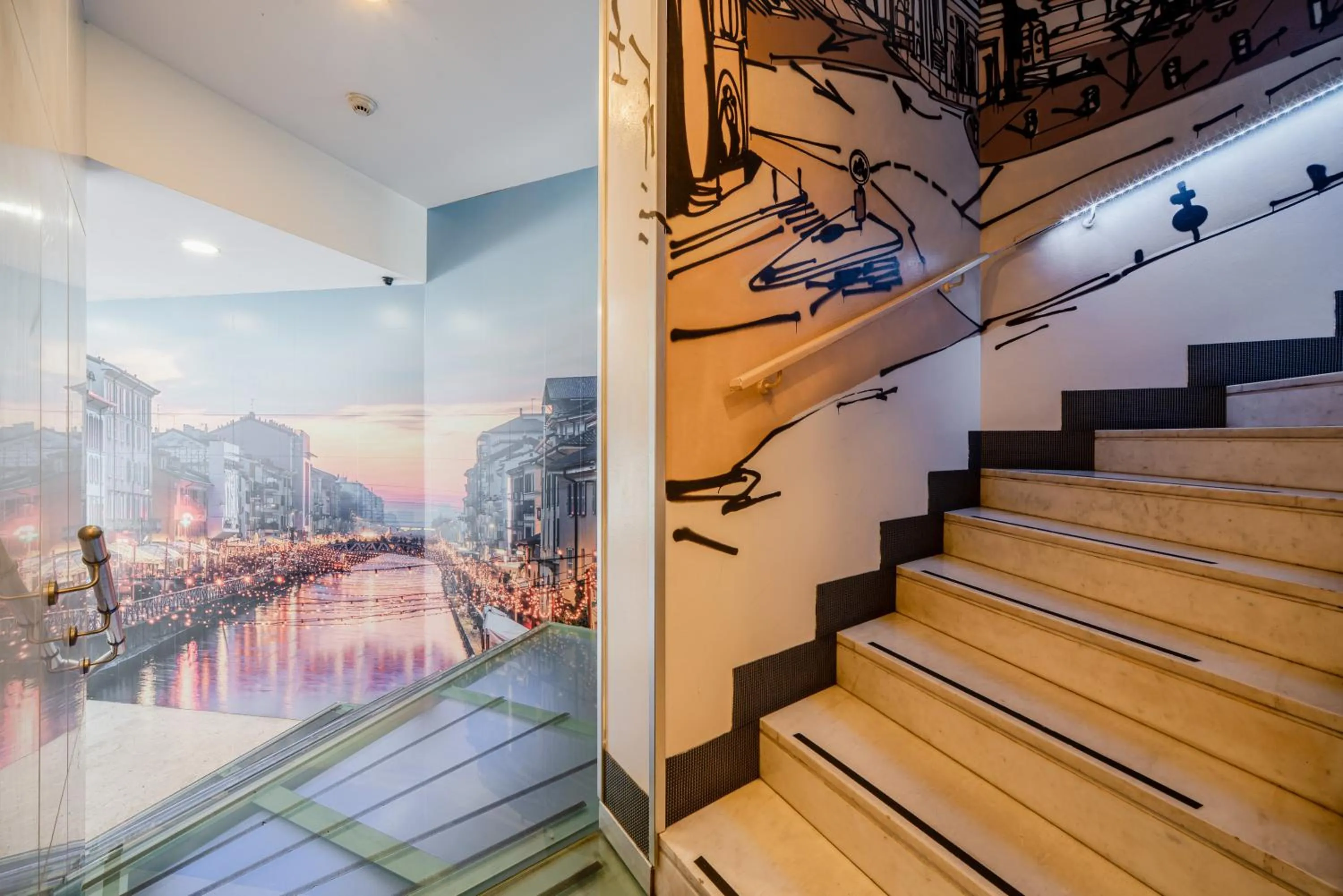 Decorative detail in Hotel Milano Navigli