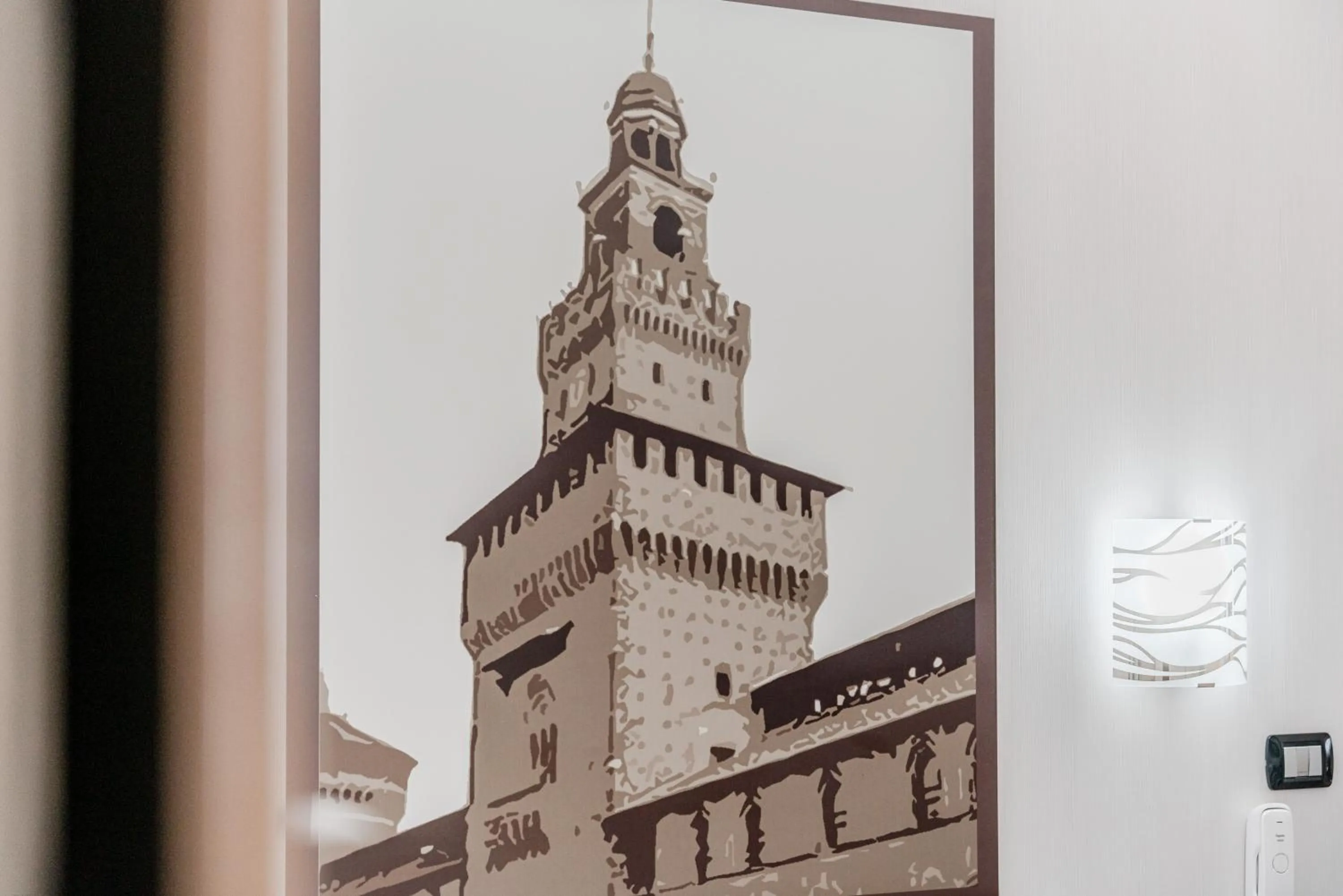 Decorative detail in Hotel Milano Navigli