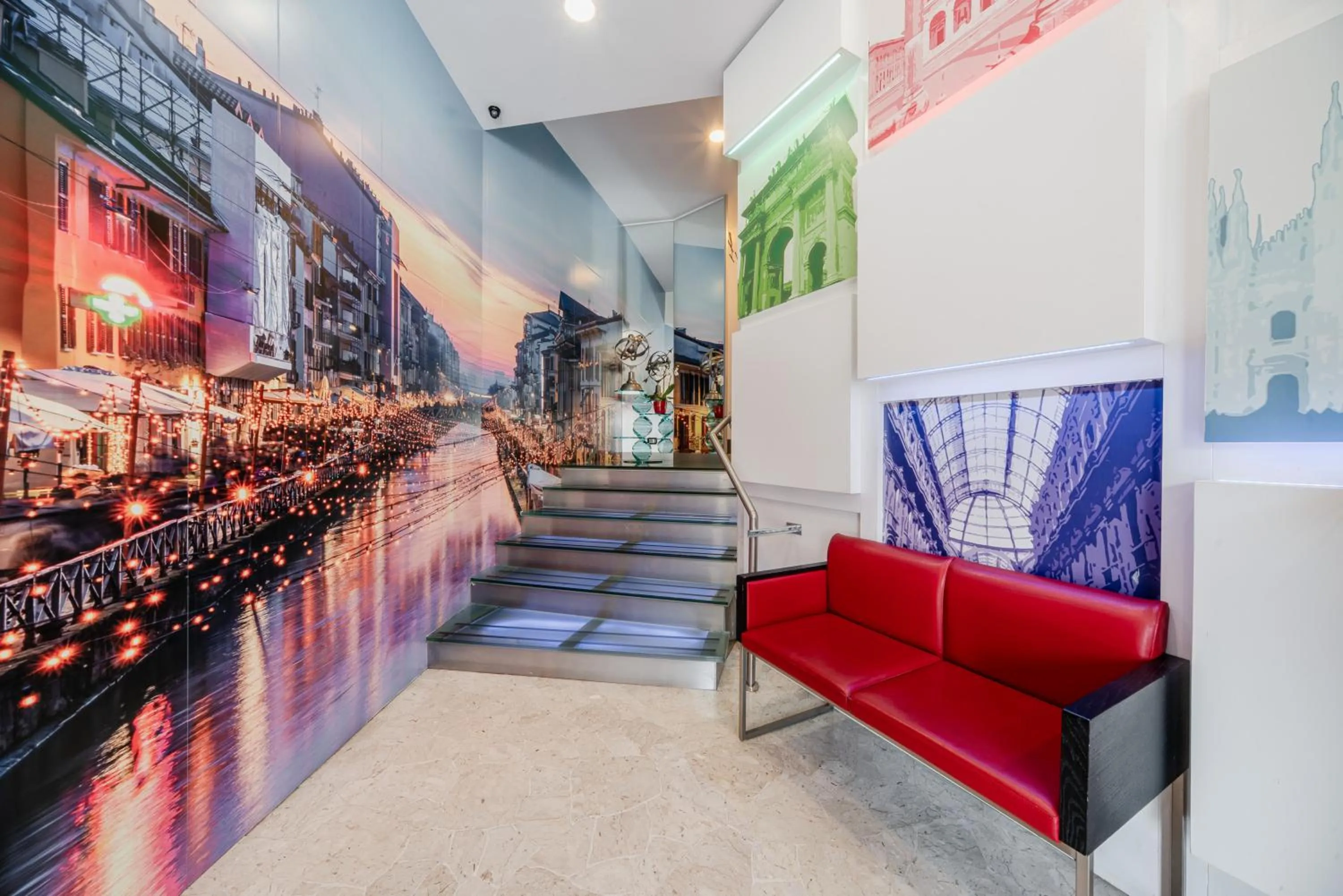 Lobby or reception in Hotel Milano Navigli
