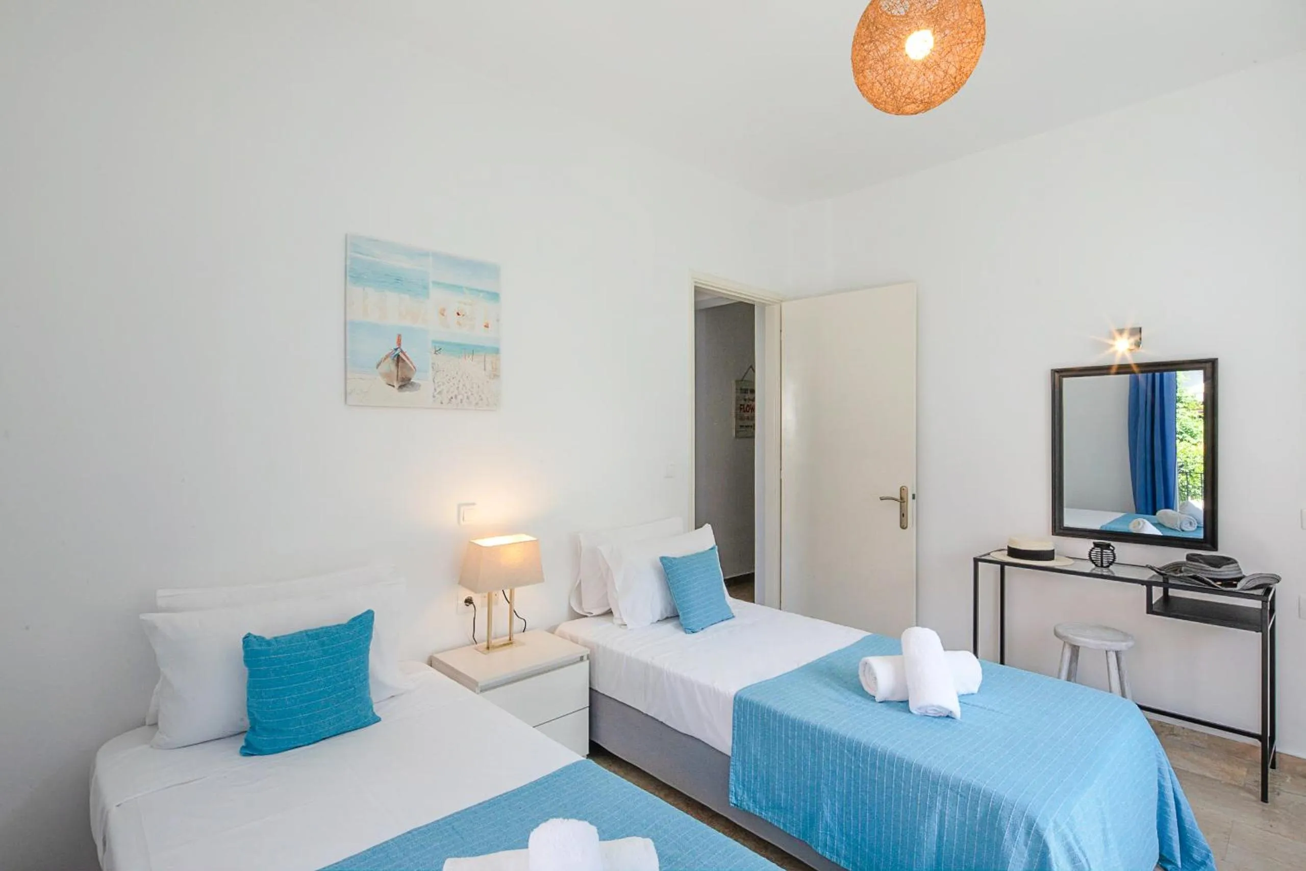 Property building, Bed in Irini Apartments and Studios