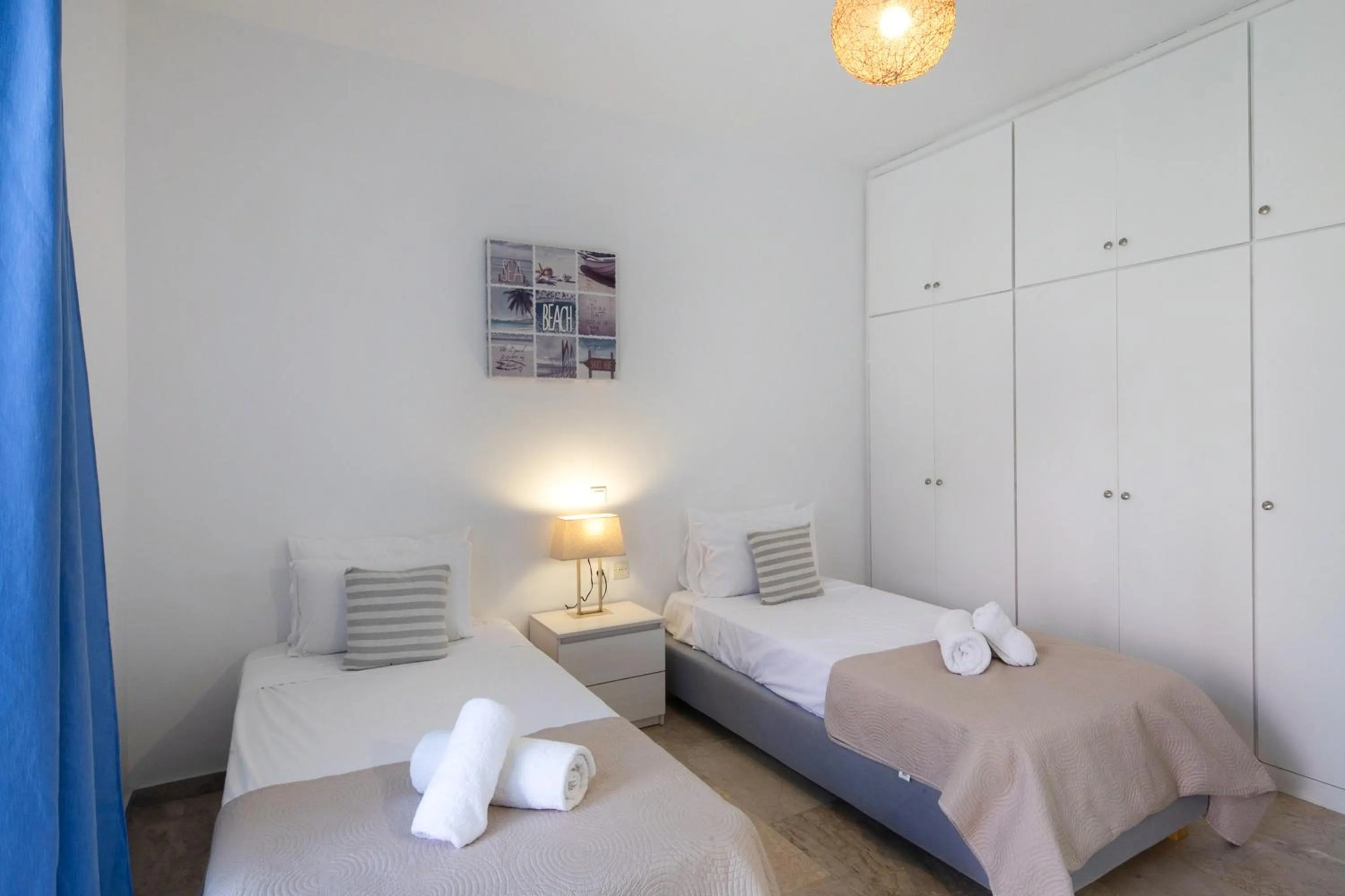 Bed in Irini Apartments and Studios