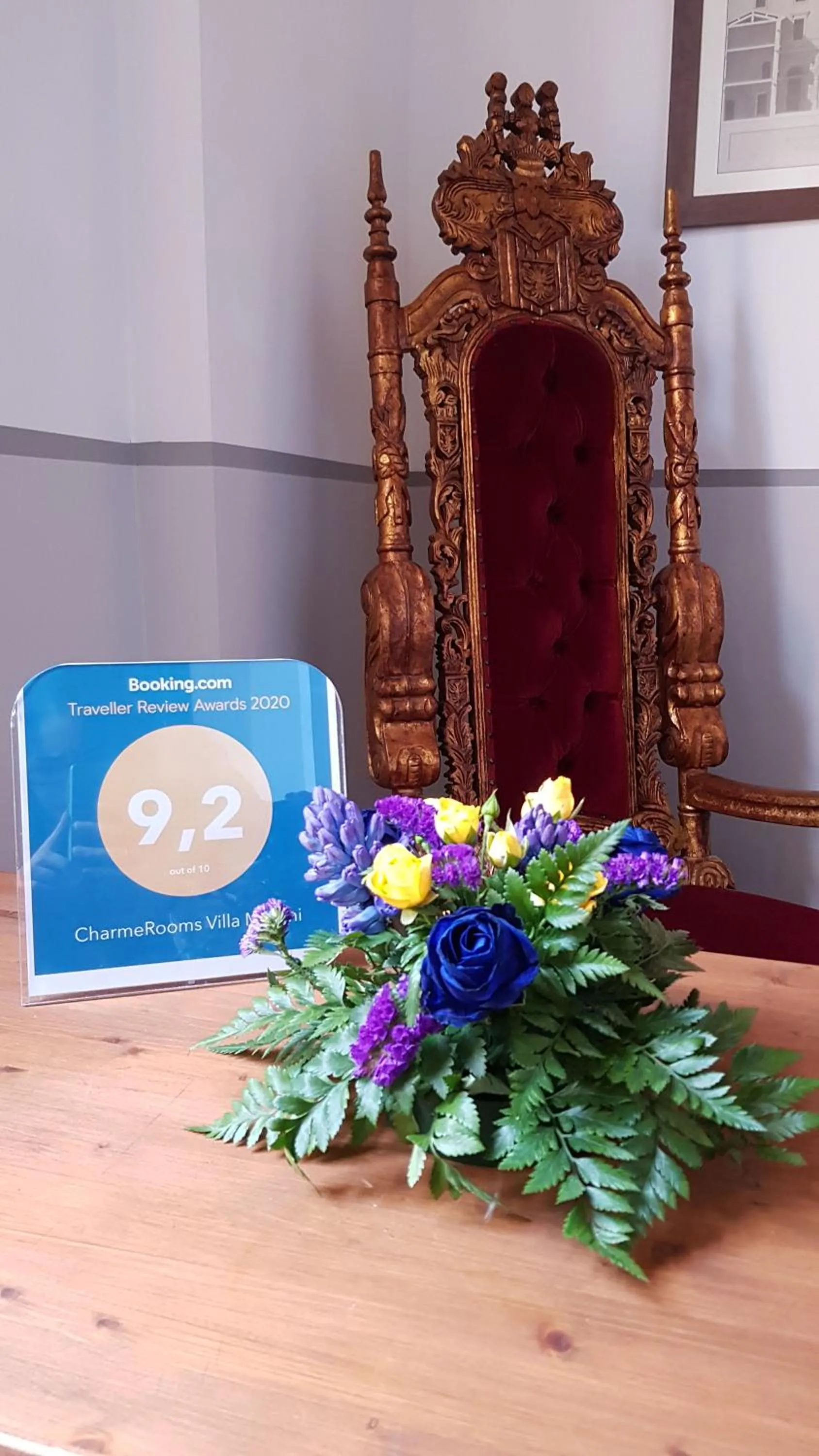 Lobby or reception in CharmeRooms Villa Moroni