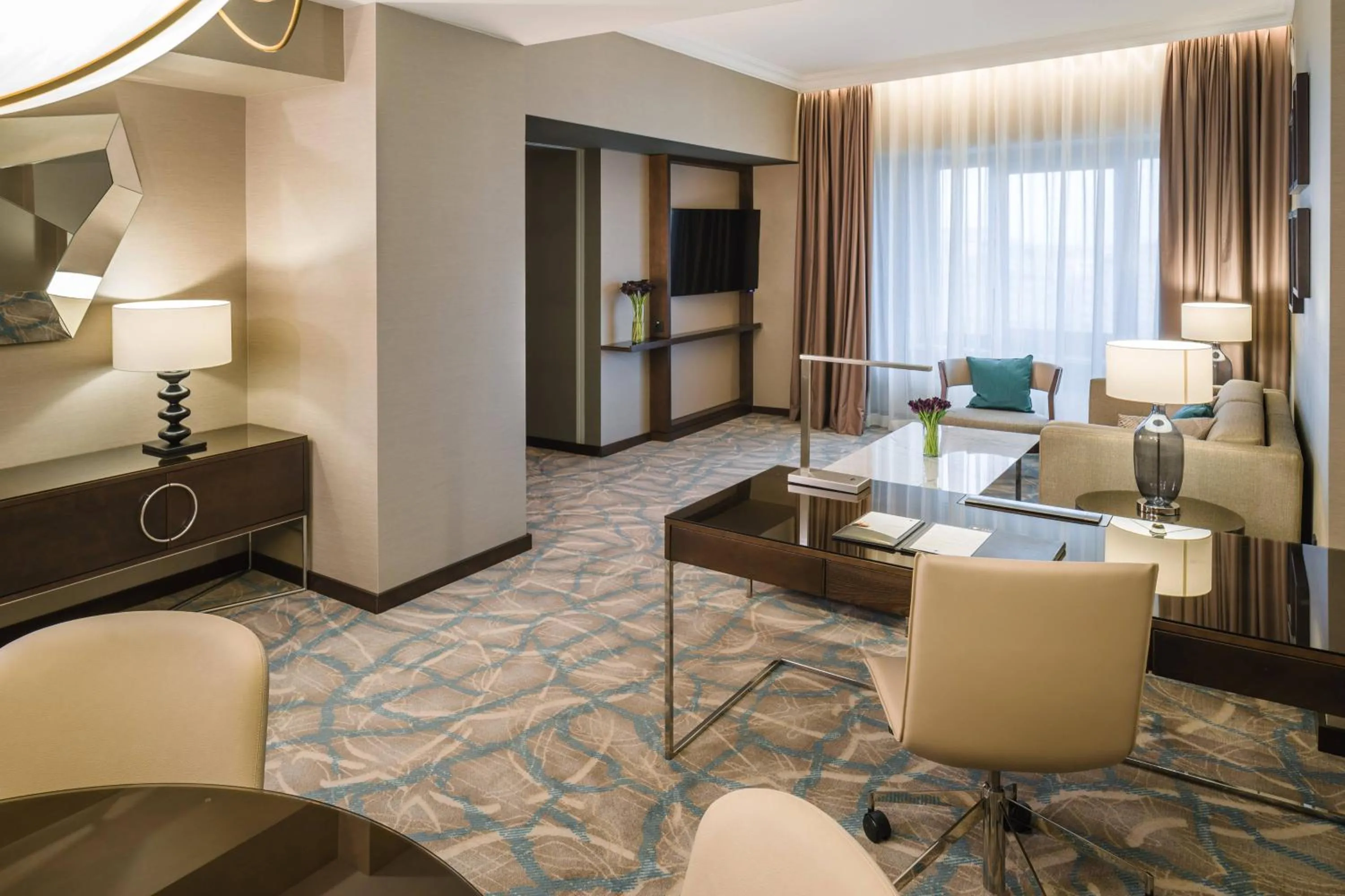 Living room in JW Marriott Bucharest Grand Hotel