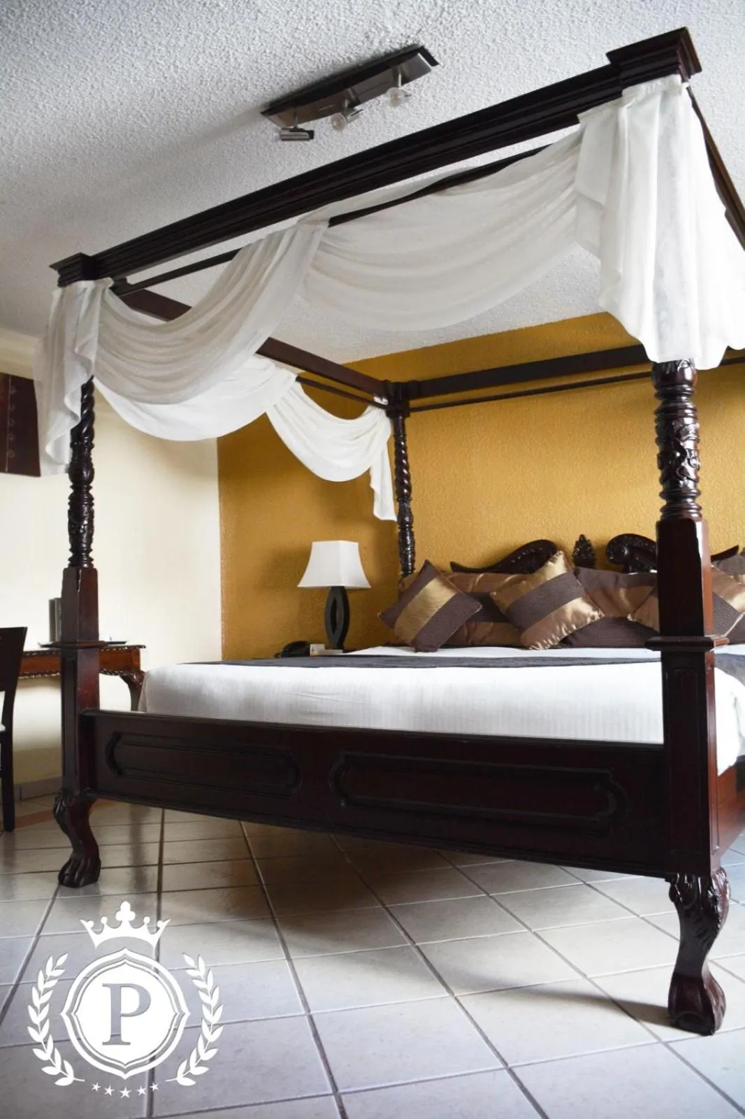 Bed in Hotel Posada Virreyes