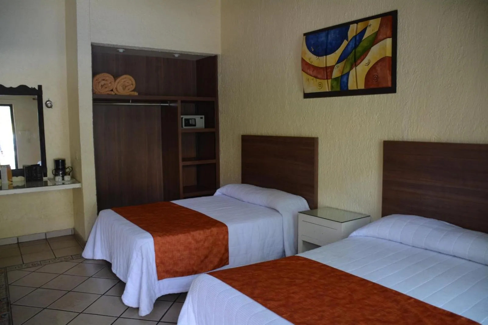 View (from property/room), Bed in Hotel Posada Virreyes